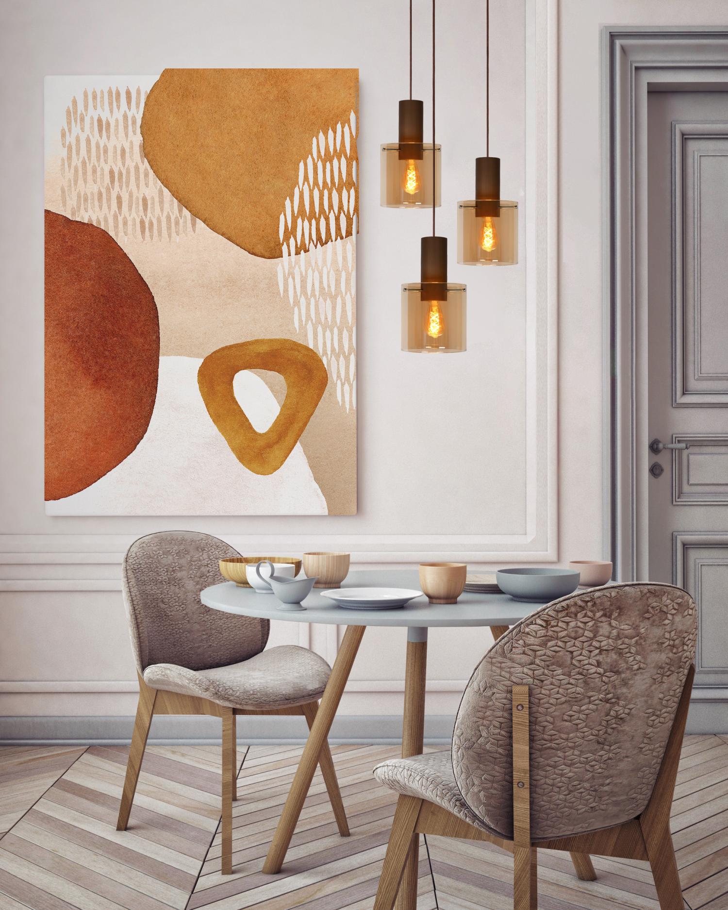 Toledo Ceiling Lights - Dark Copper/Smoked Amber