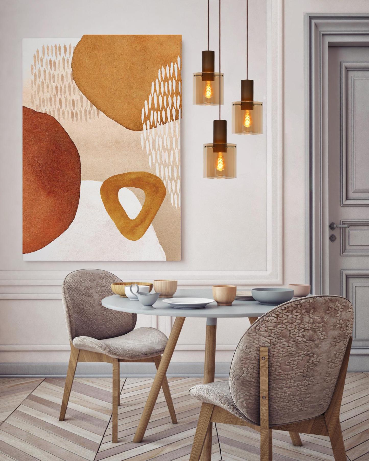 Toledo Ceiling Lights - Dark Copper/Smoked Amber