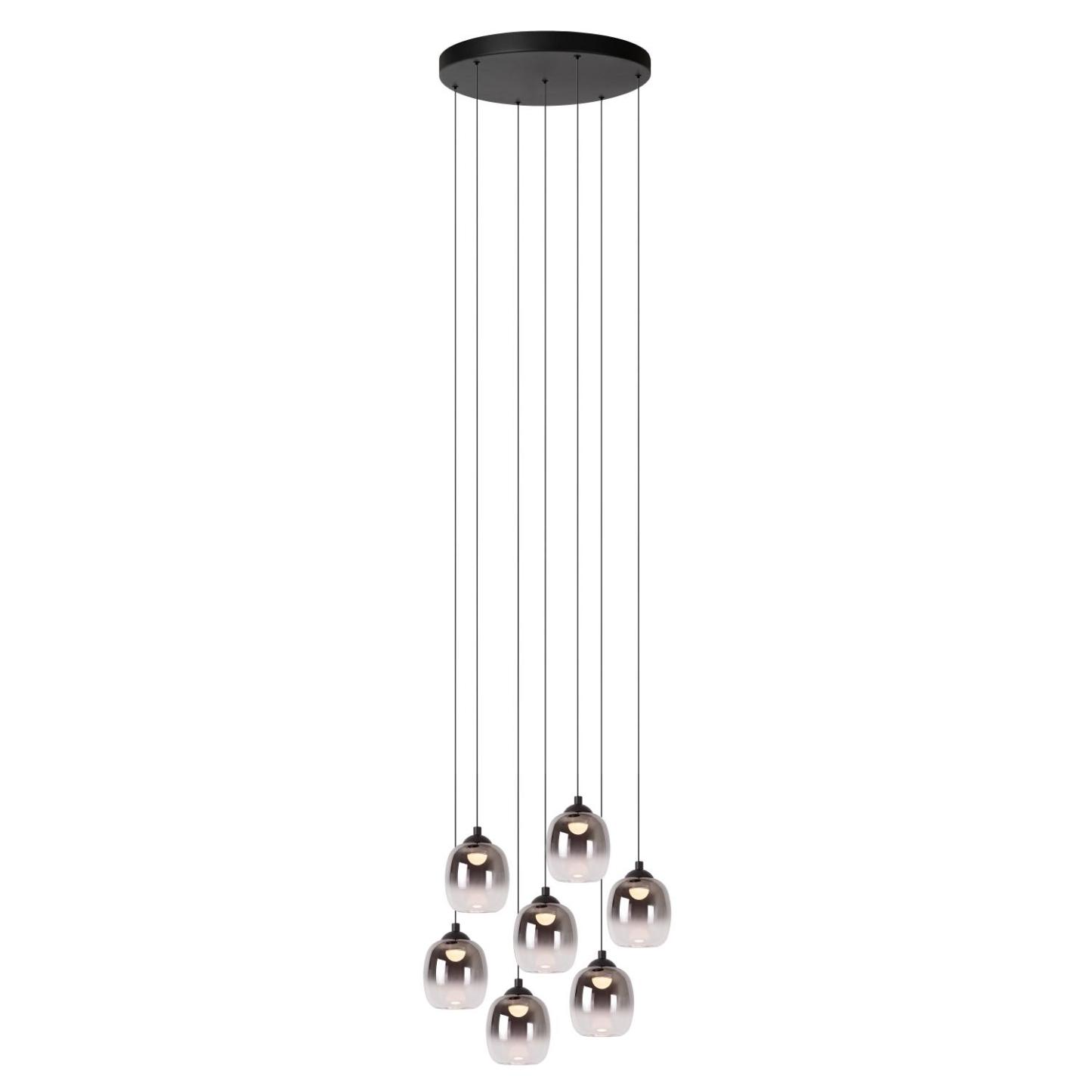 Tamino Ceiling Lights - Matt Black/Smoked Grey