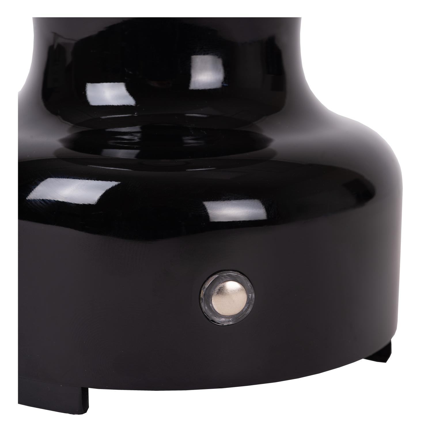 Jason Table Lamp - Matt Black/Smoked Grey