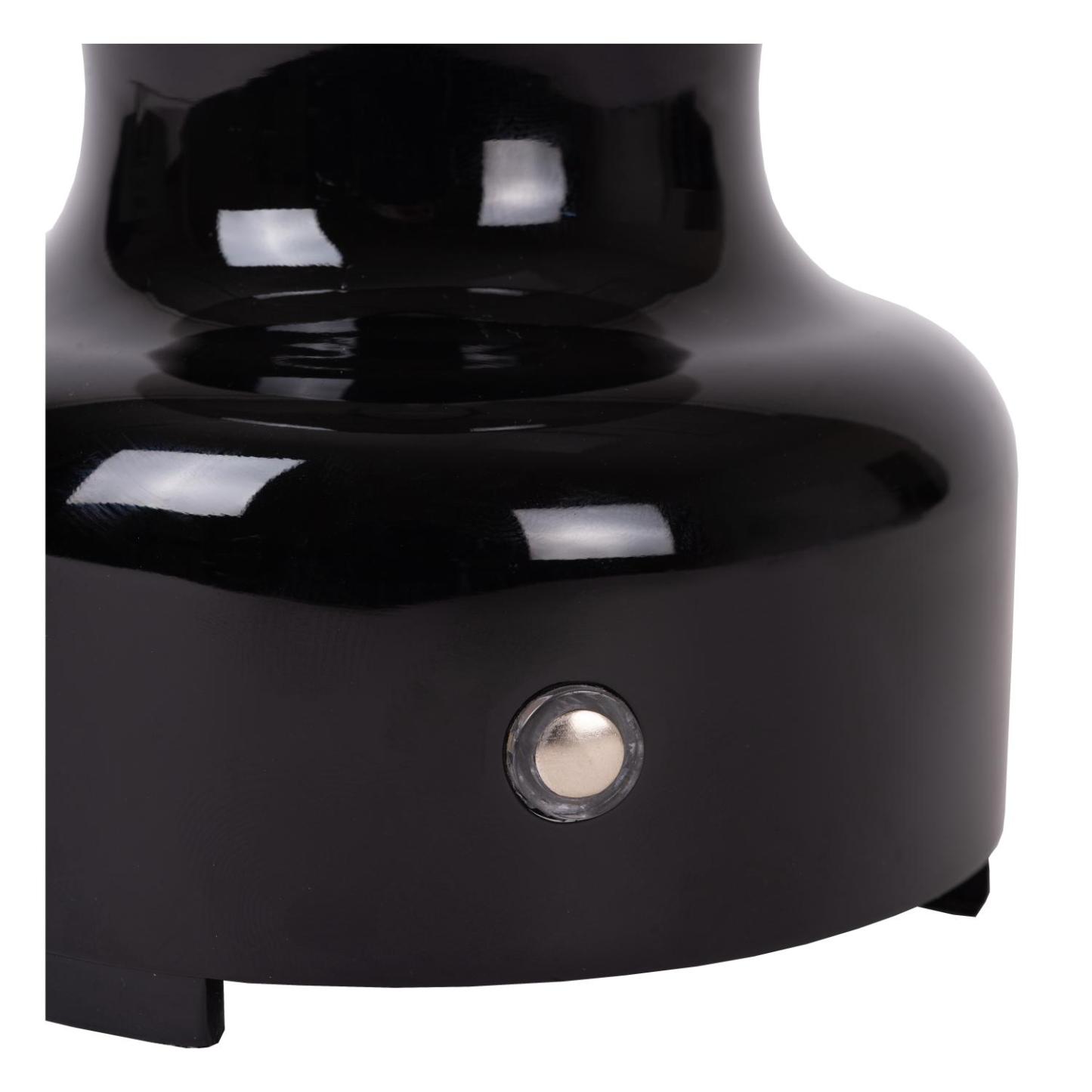 Jason Table Lamp - Matt Black/Smoked Grey