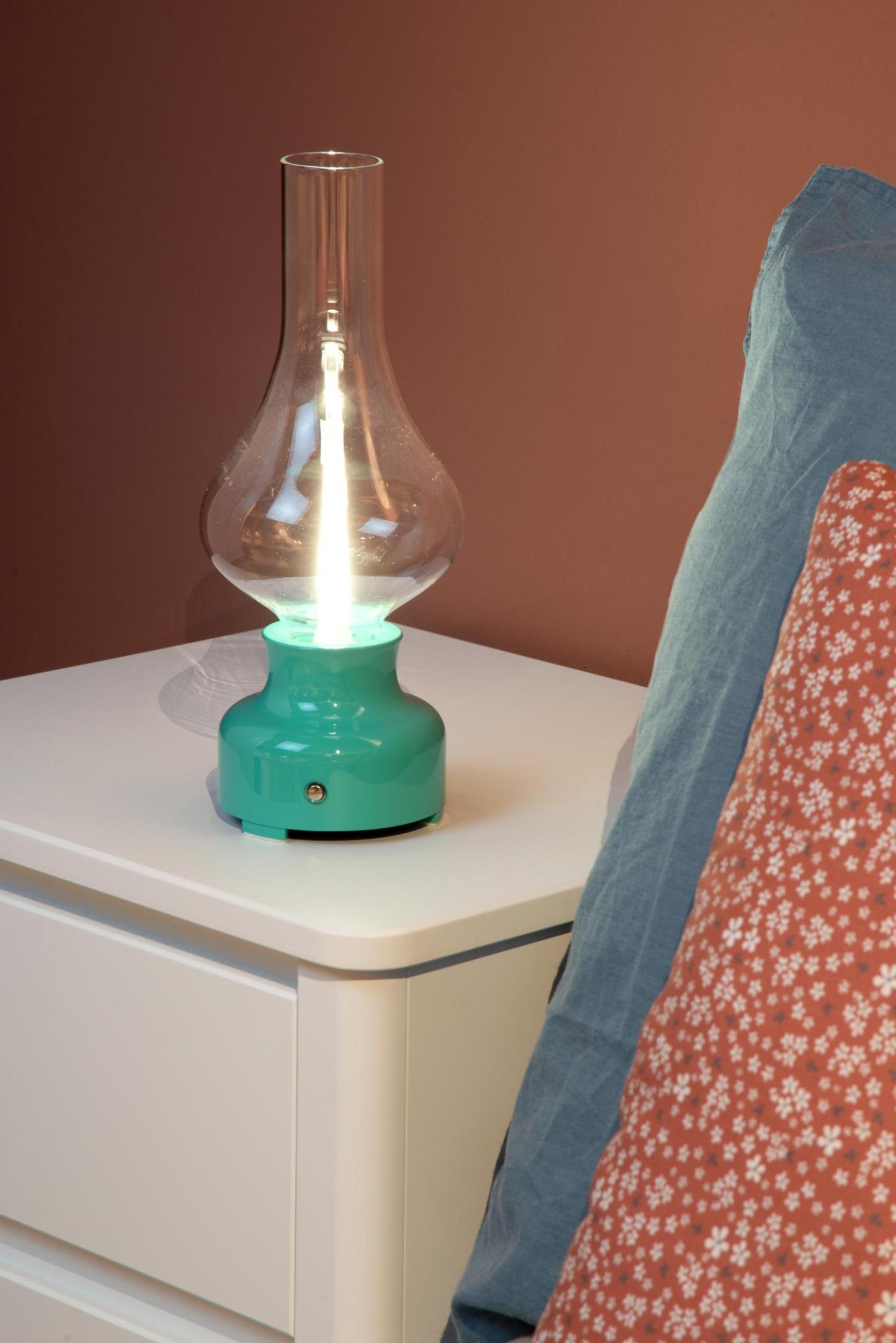 Jason Table Lamp - Matt Black/Smoked Grey