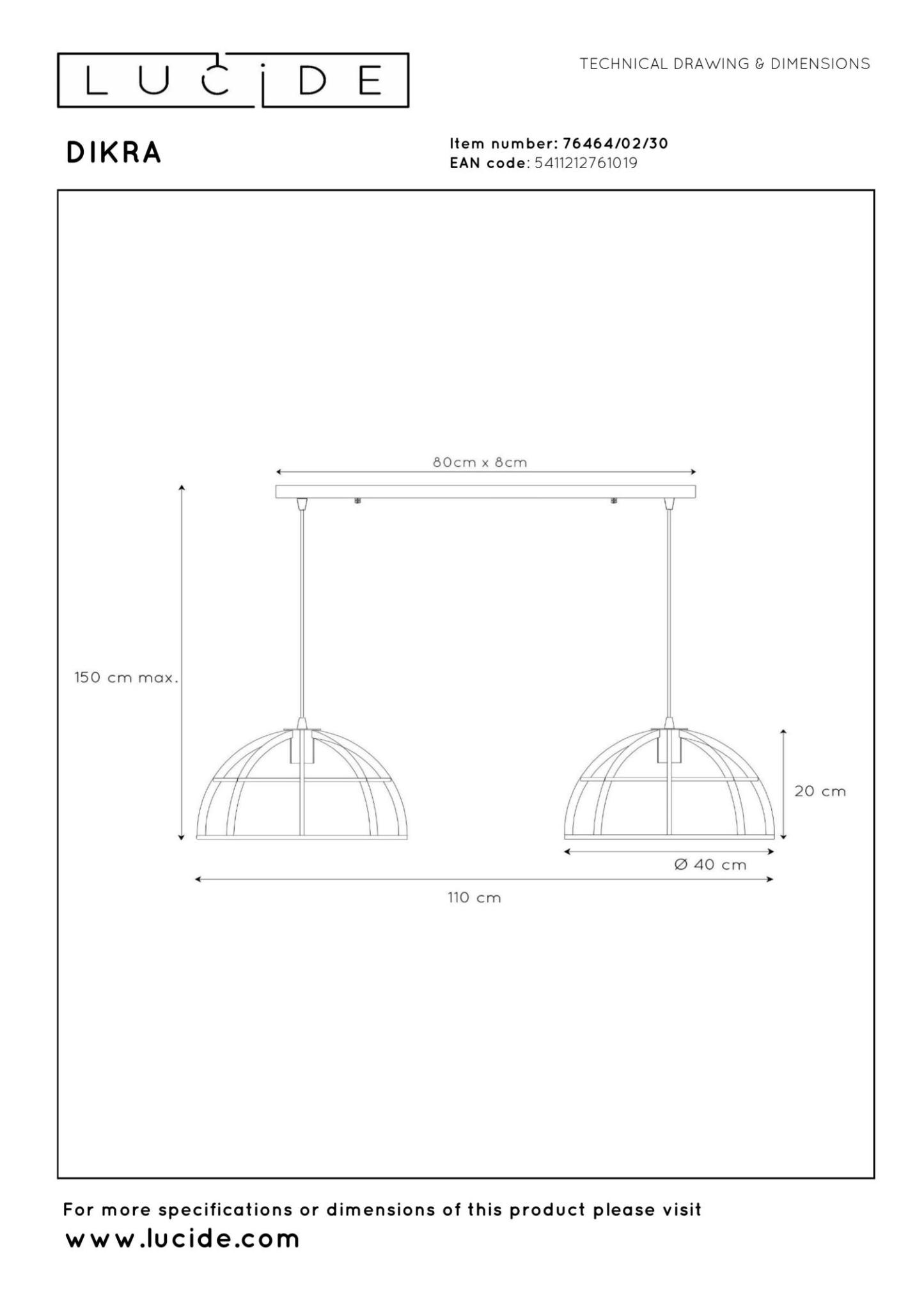 Dikra Ceiling Lights - Matt Black