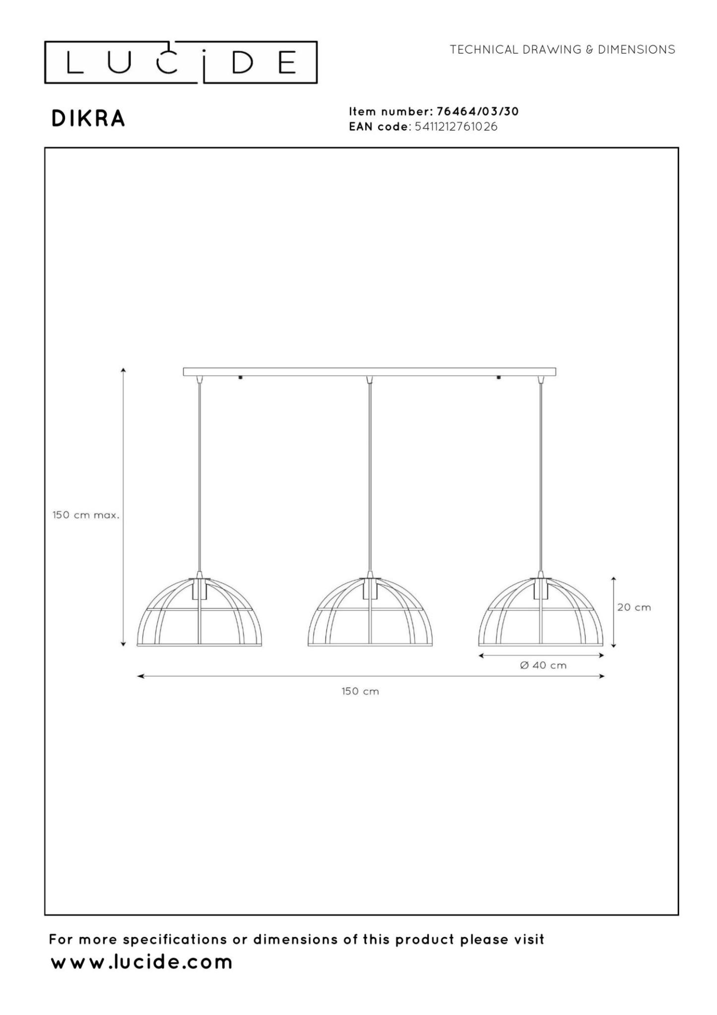 Dikra Ceiling Lights - Matt Black