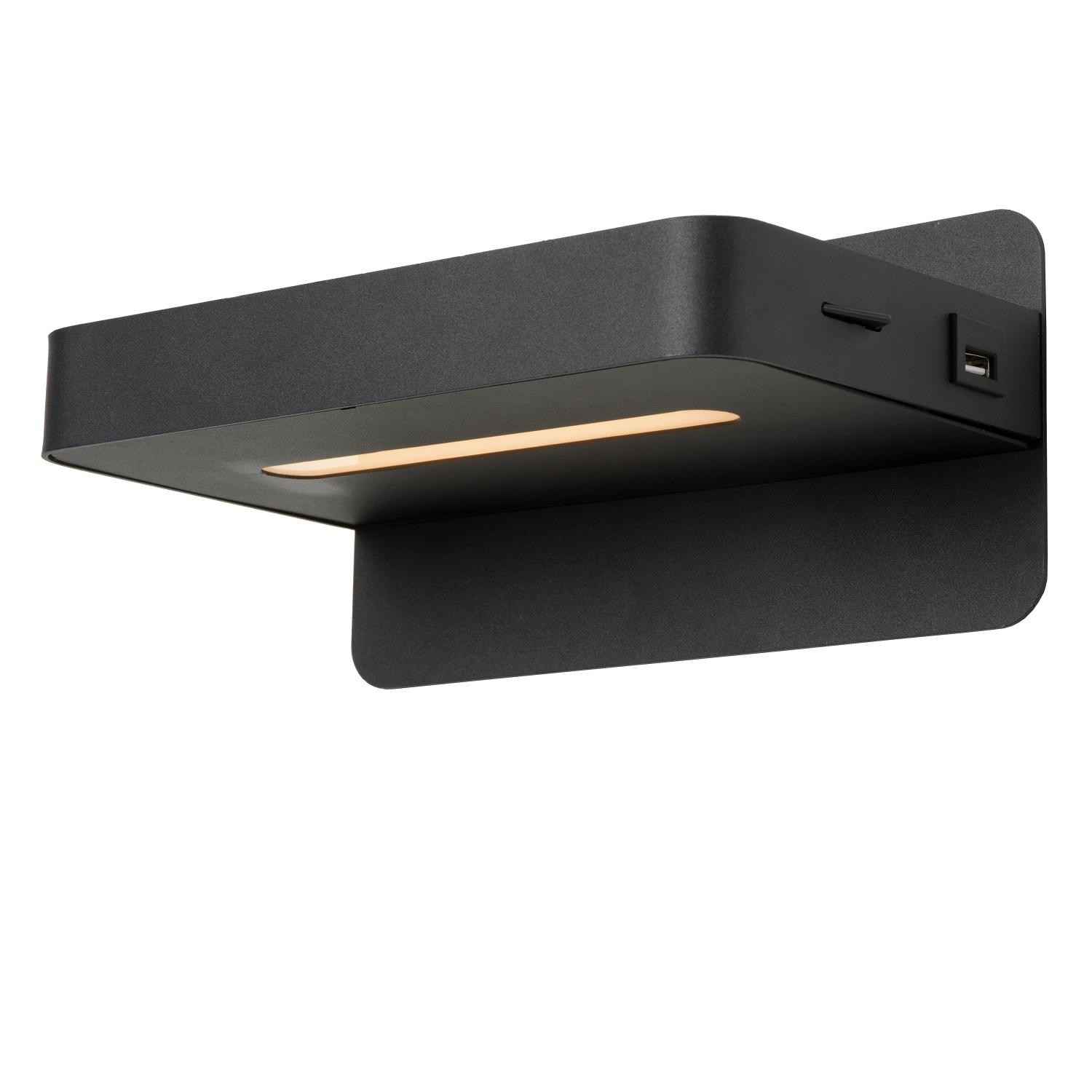 Atkin Wall Lights - Matt Black/Opal