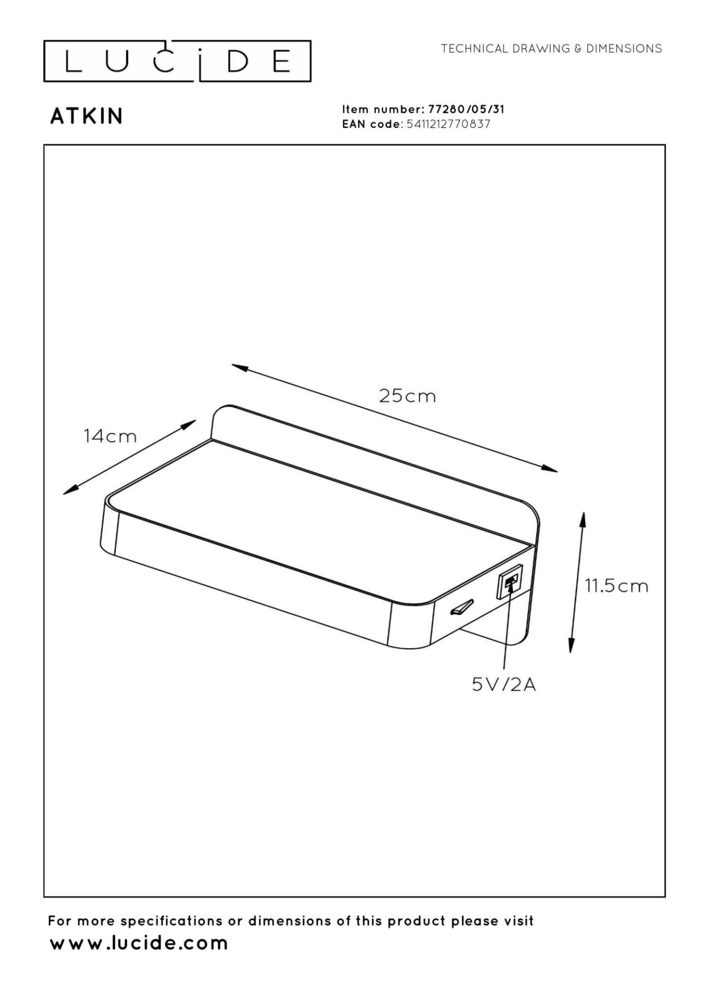 Atkin Wall Lights - Matt Black/Opal