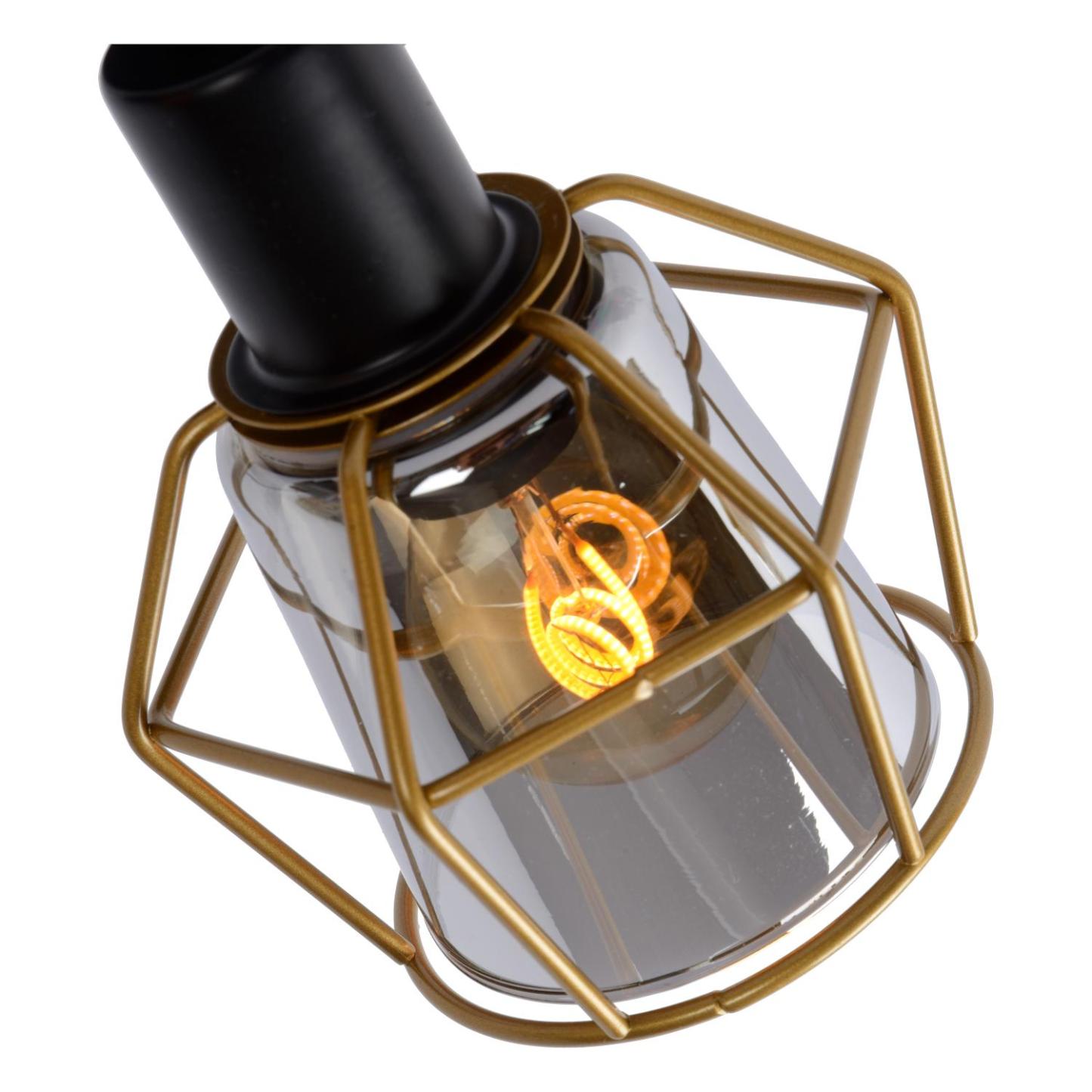 Nila Ceiling Lights - Matt Black/Smoked Grey