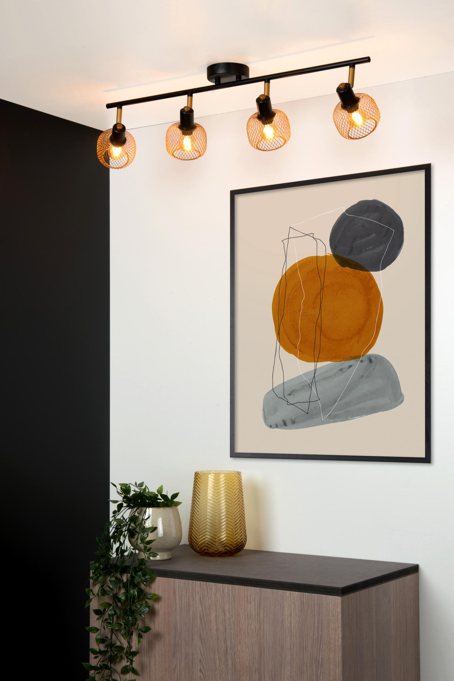 Maren Ceiling Lights - Matt Black/Matt Gold