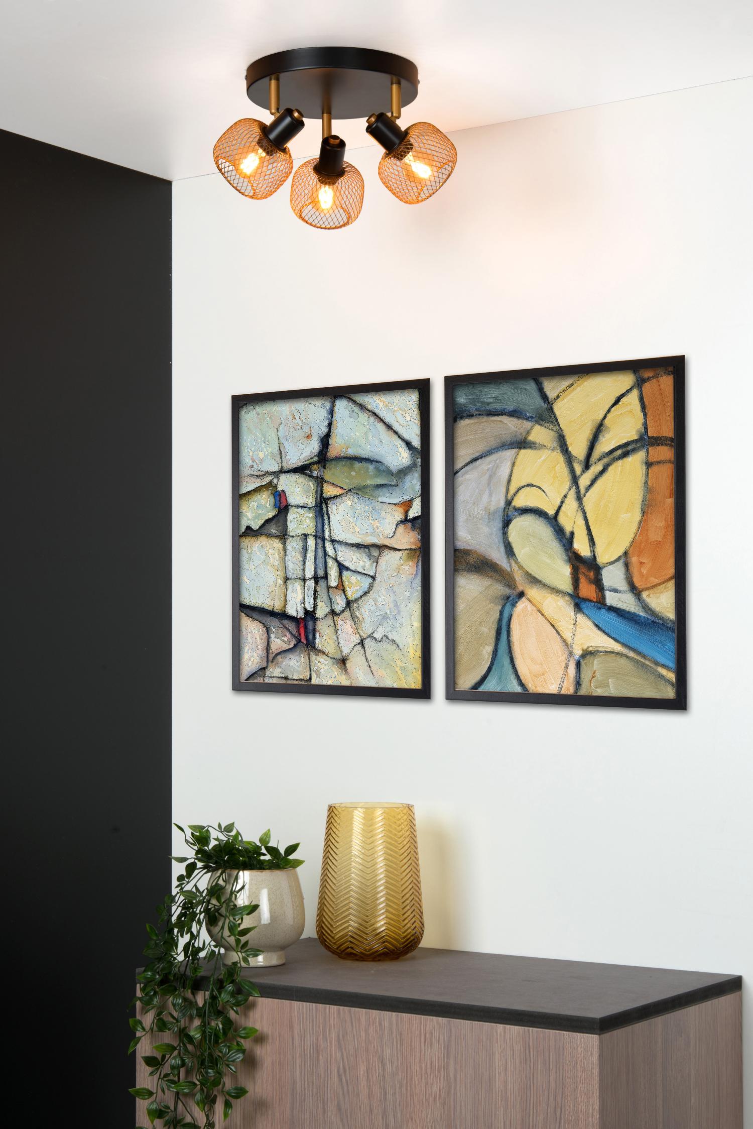 Maren Ceiling Lights - Matt Black/Matt Gold