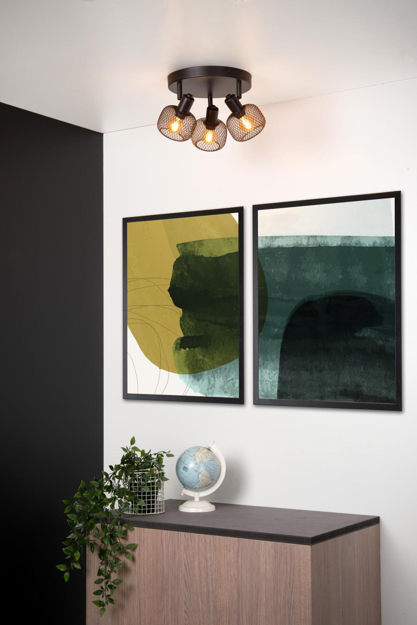 Maren Ceiling Lights - Matt Black/Matt Gold