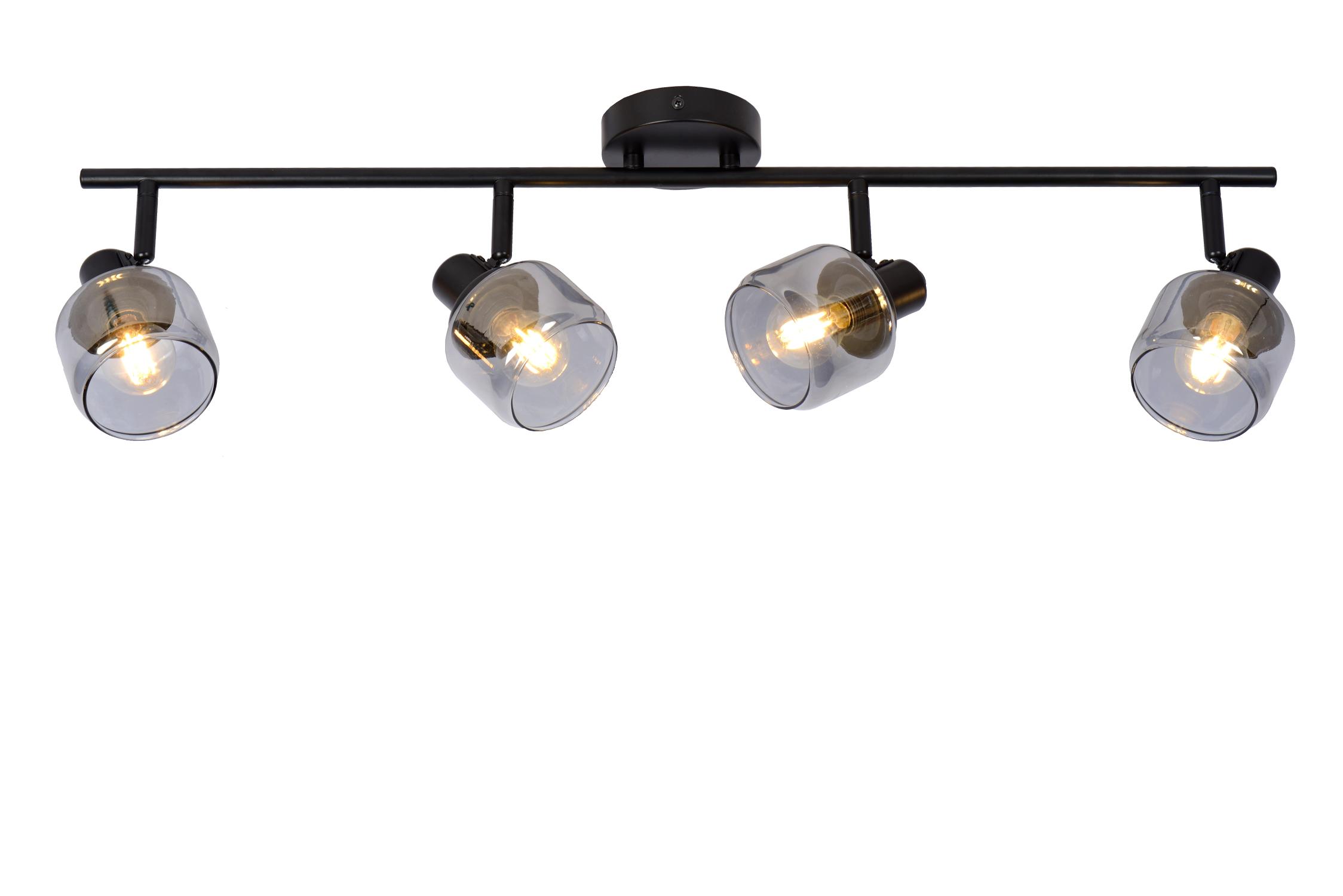 Bjorn Ceiling Lights - Brushed Gold/Smoked Amber