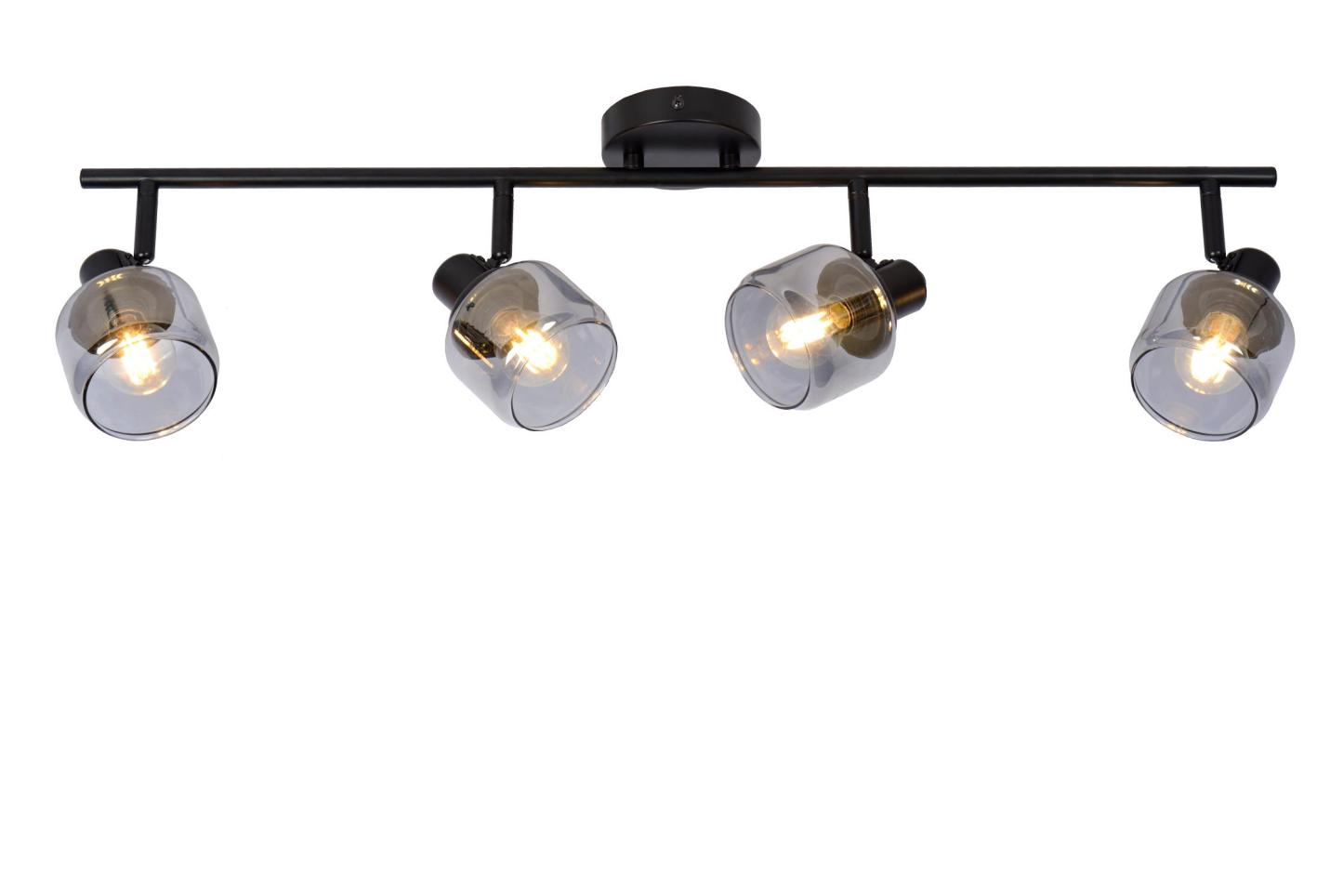 Bjorn Ceiling Lights - Brushed Gold/Smoked Amber
