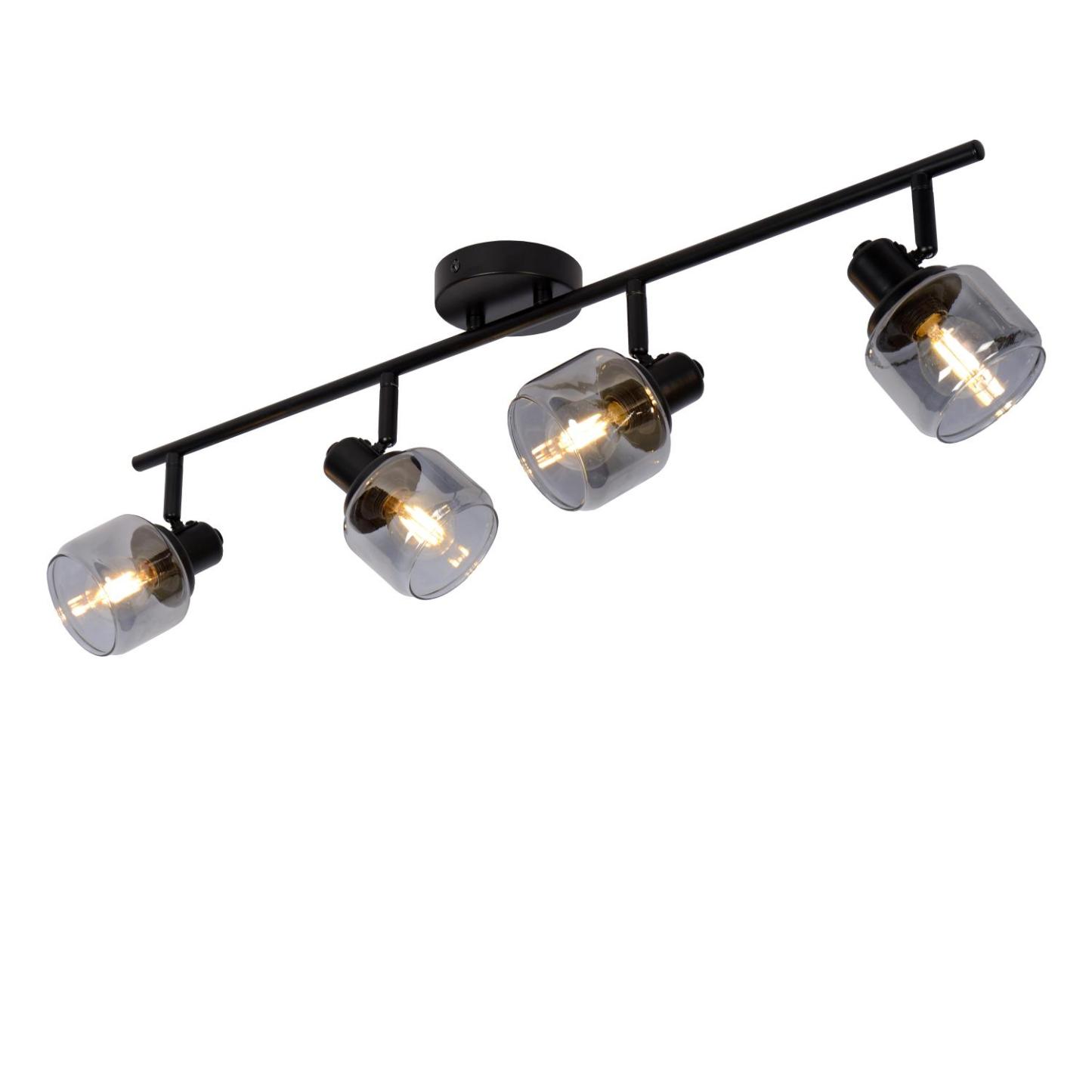 Bjorn Ceiling Lights - Brushed Gold/Smoked Amber