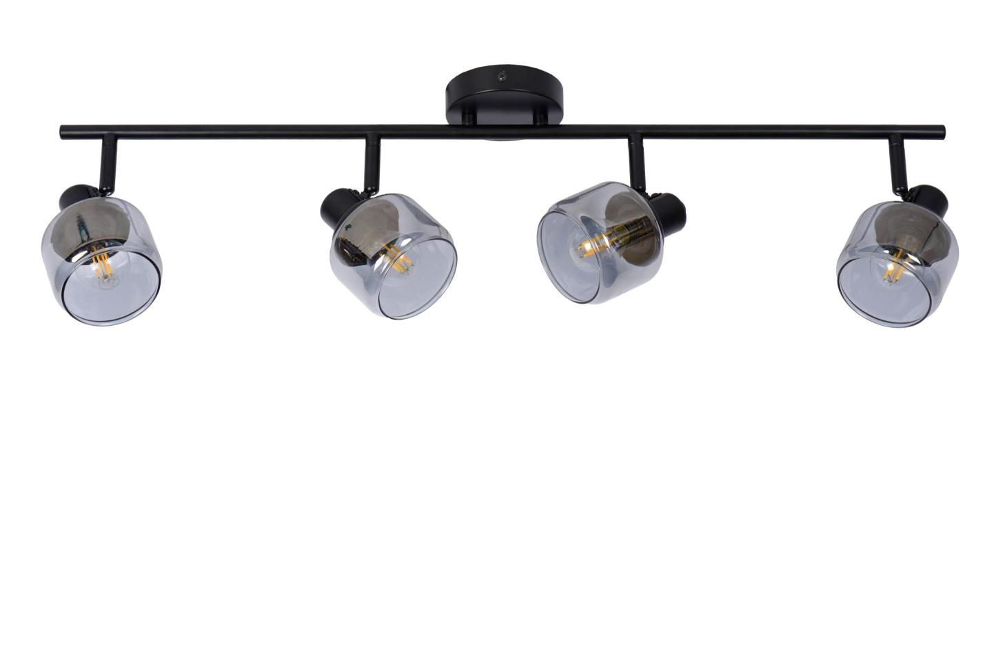 Bjorn Ceiling Lights - Brushed Gold/Smoked Amber