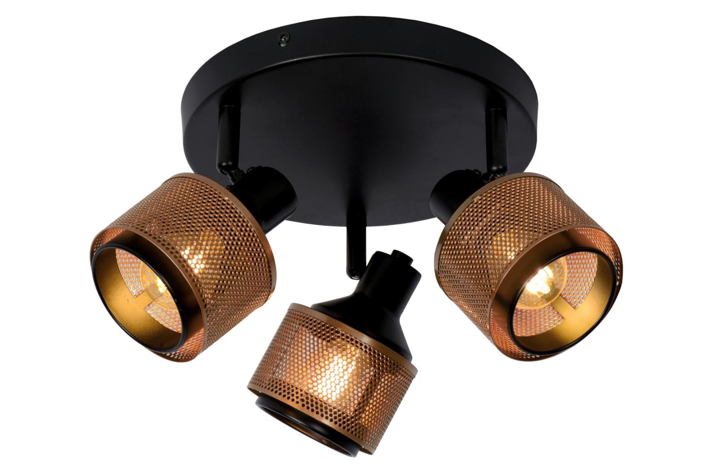 Rafa Ceiling Lights - Matt Black/Brushed Brass