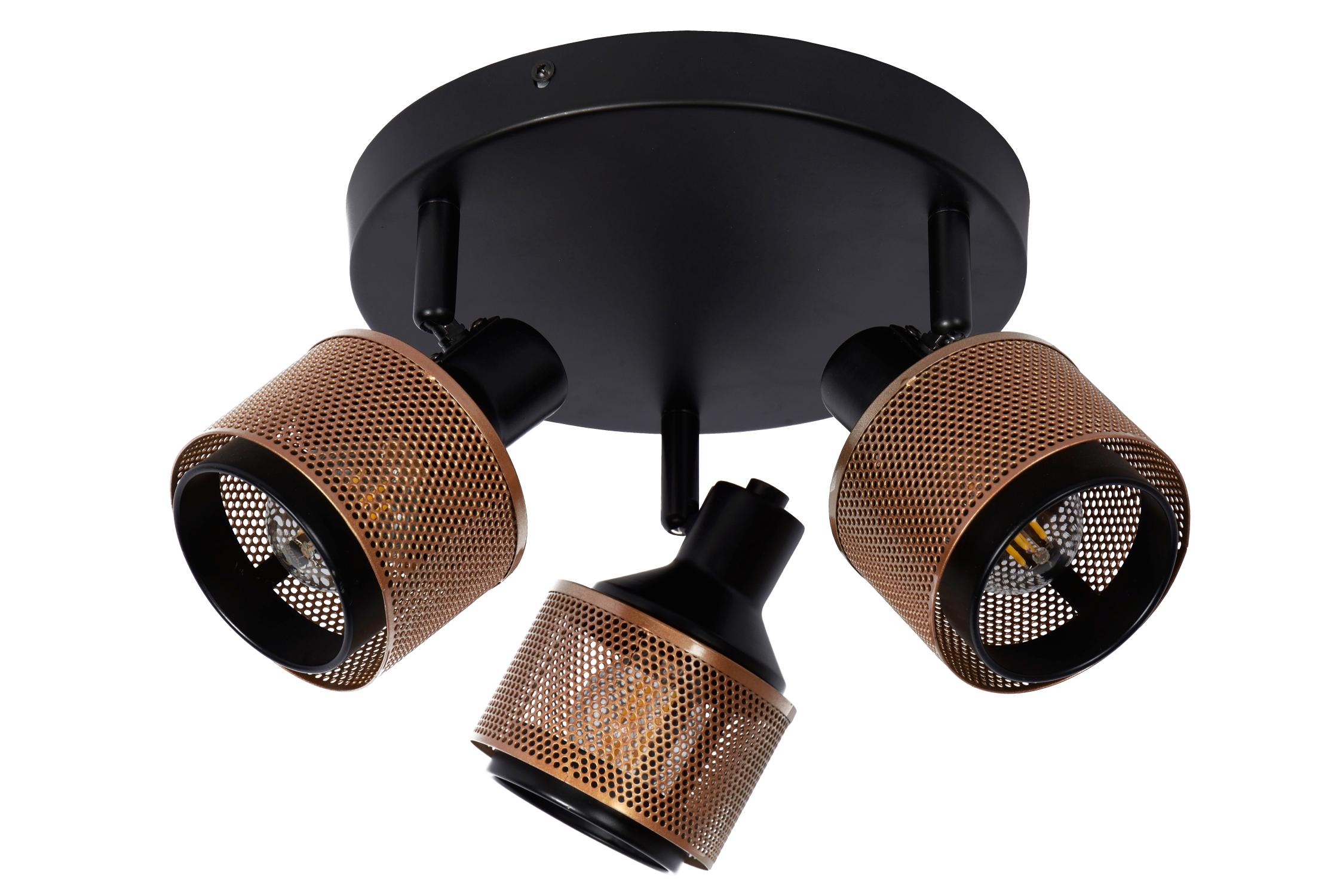 Rafa Ceiling Lights - Matt Black/Brushed Brass