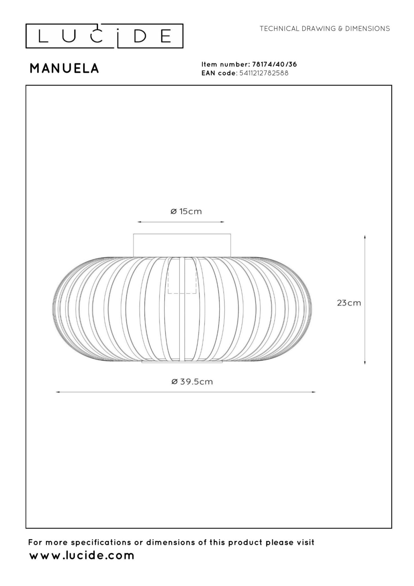 Manuela Ceiling Lights - Matt Black