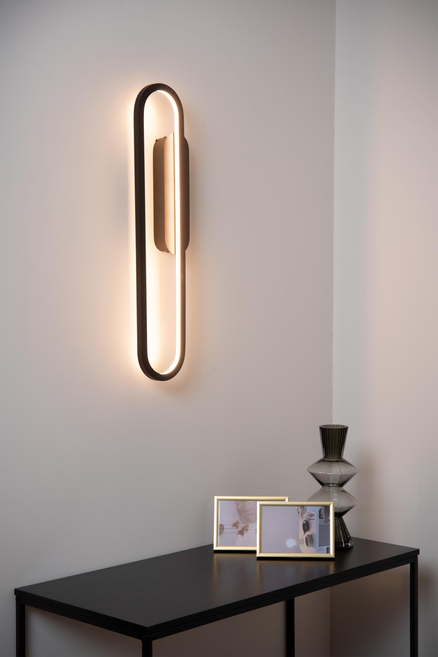 Thelma Wall Lights - Matt Black/Opal