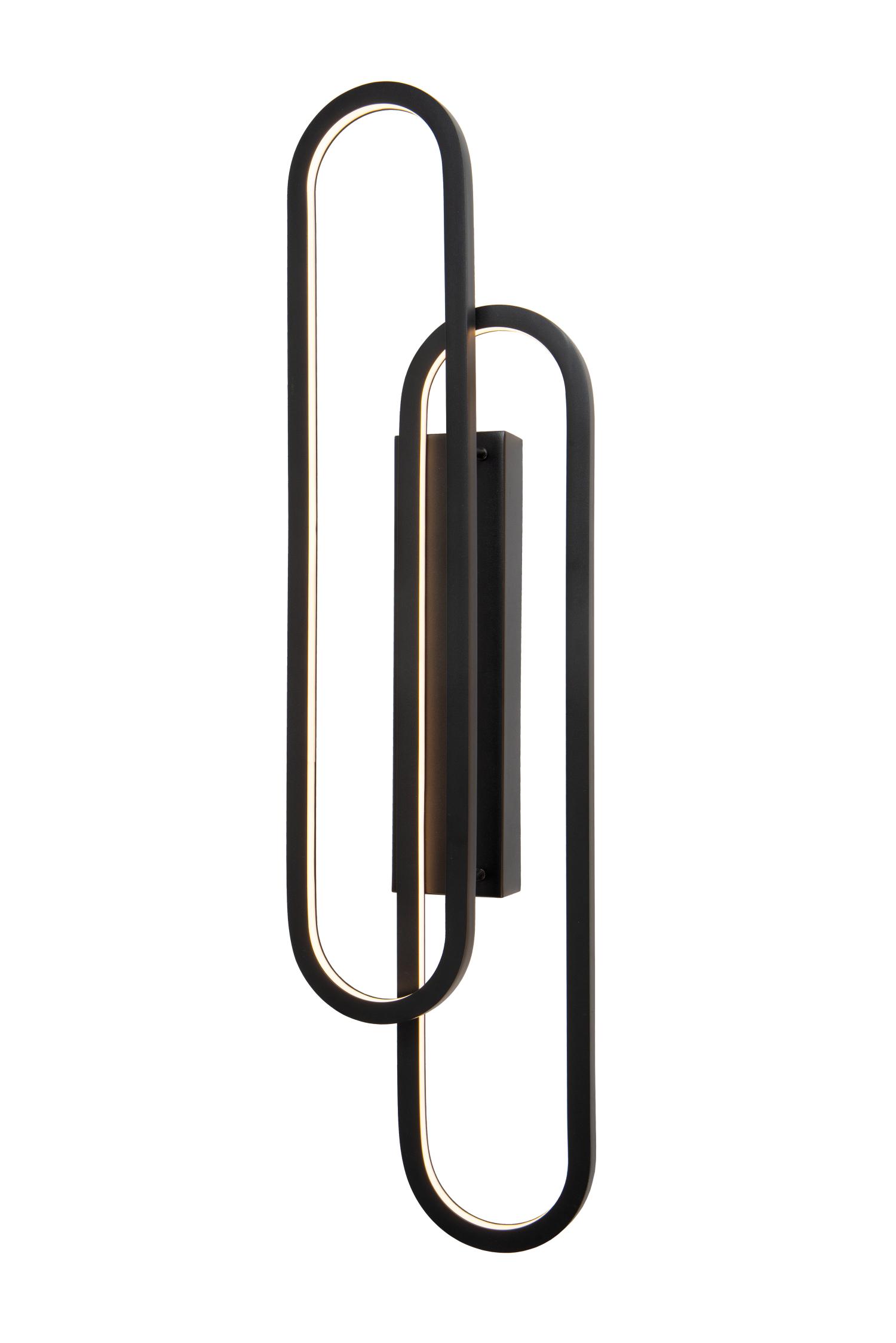 Thelma Wall Lights - Matt Black/Opal