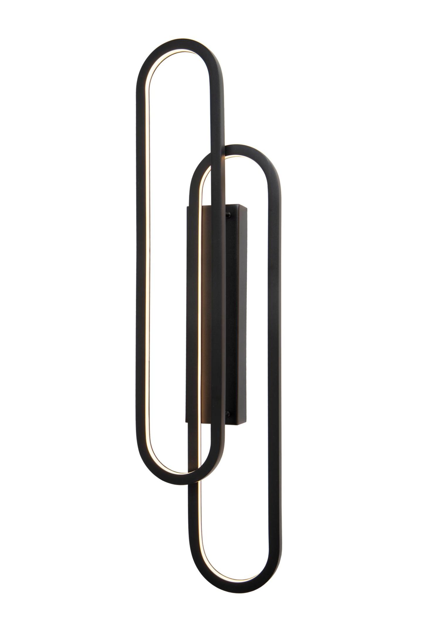 Thelma Wall Lights - Matt Black/Opal