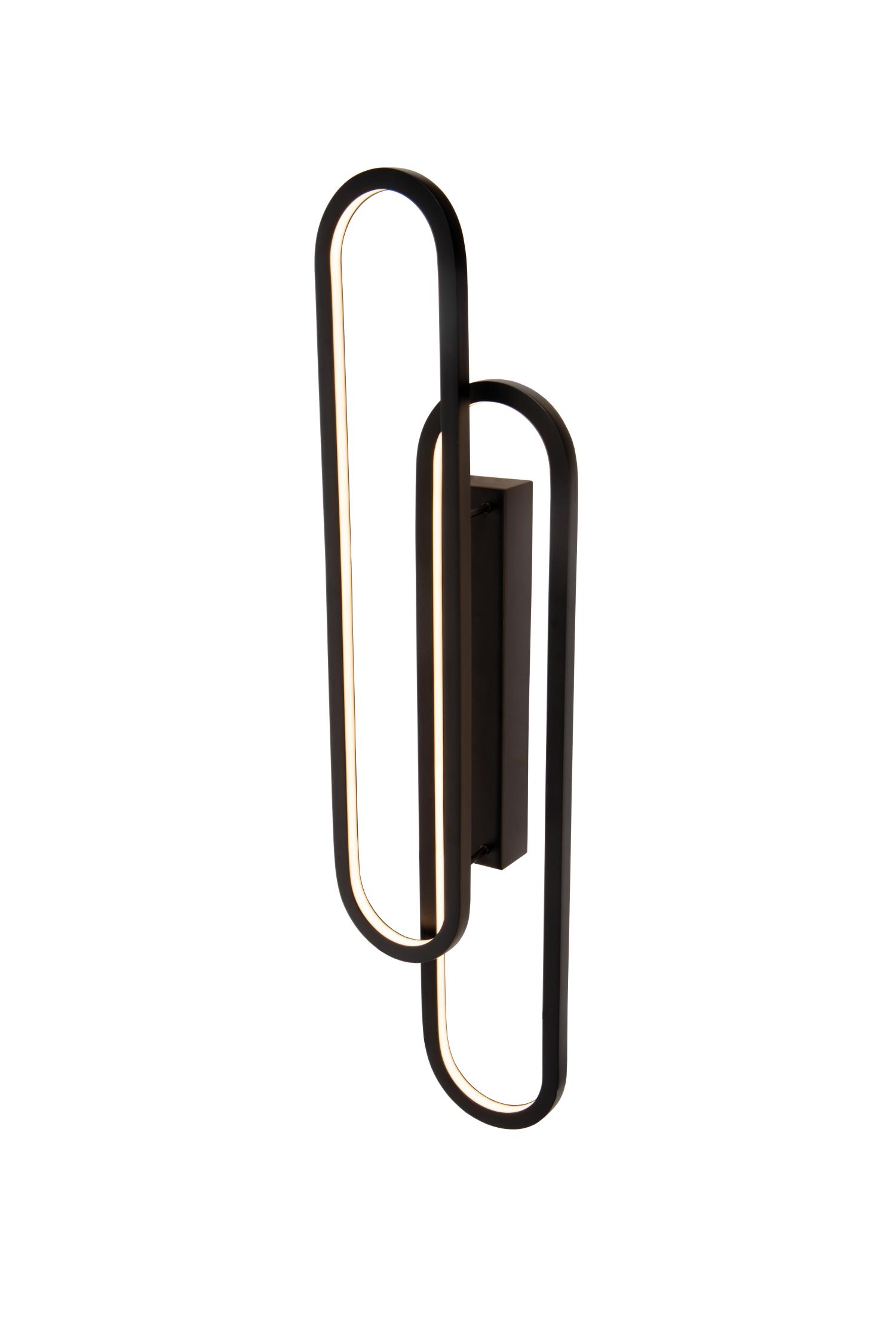 Thelma Wall Lights - Matt Black/Opal