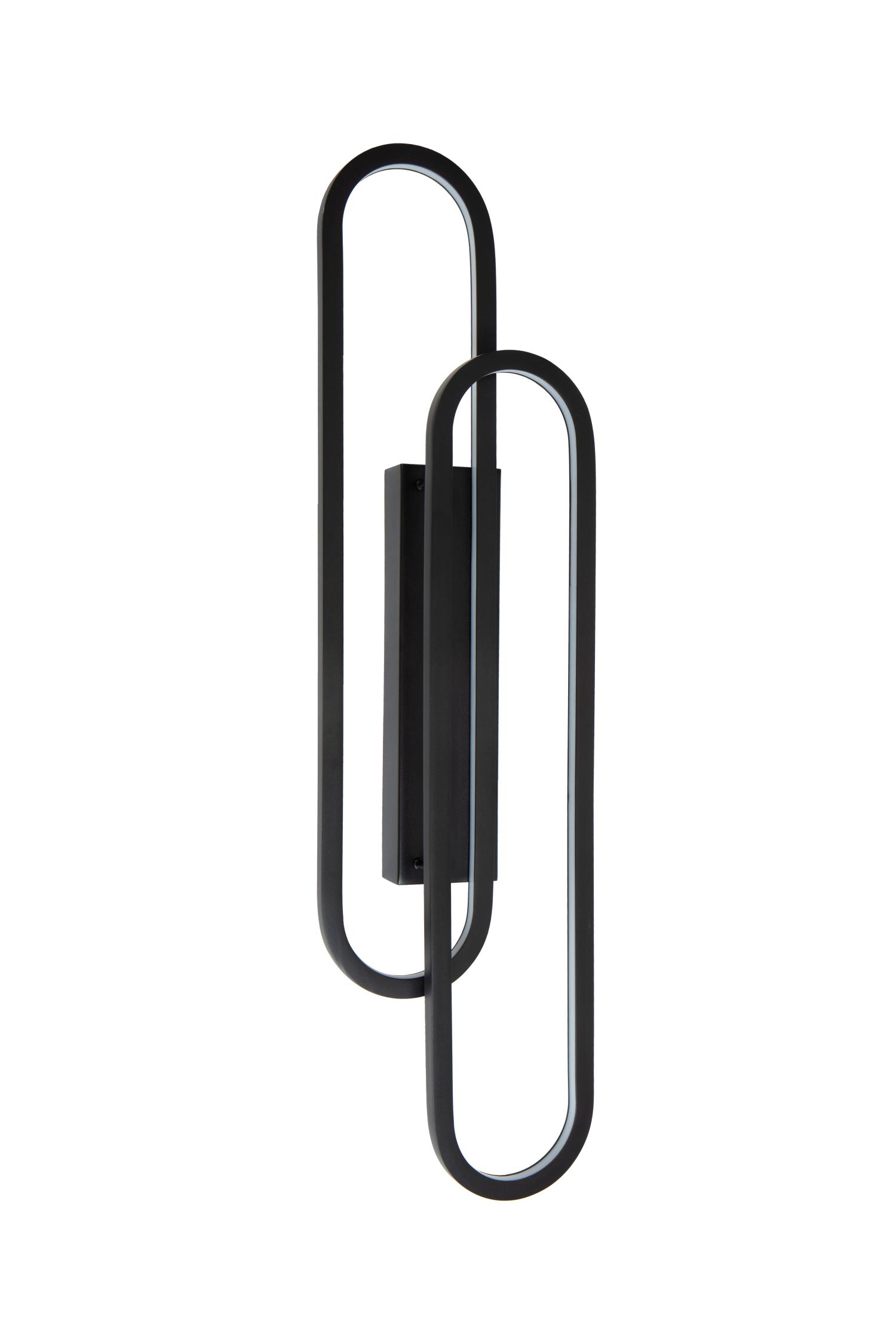 Thelma Wall Lights - Matt Black/Opal