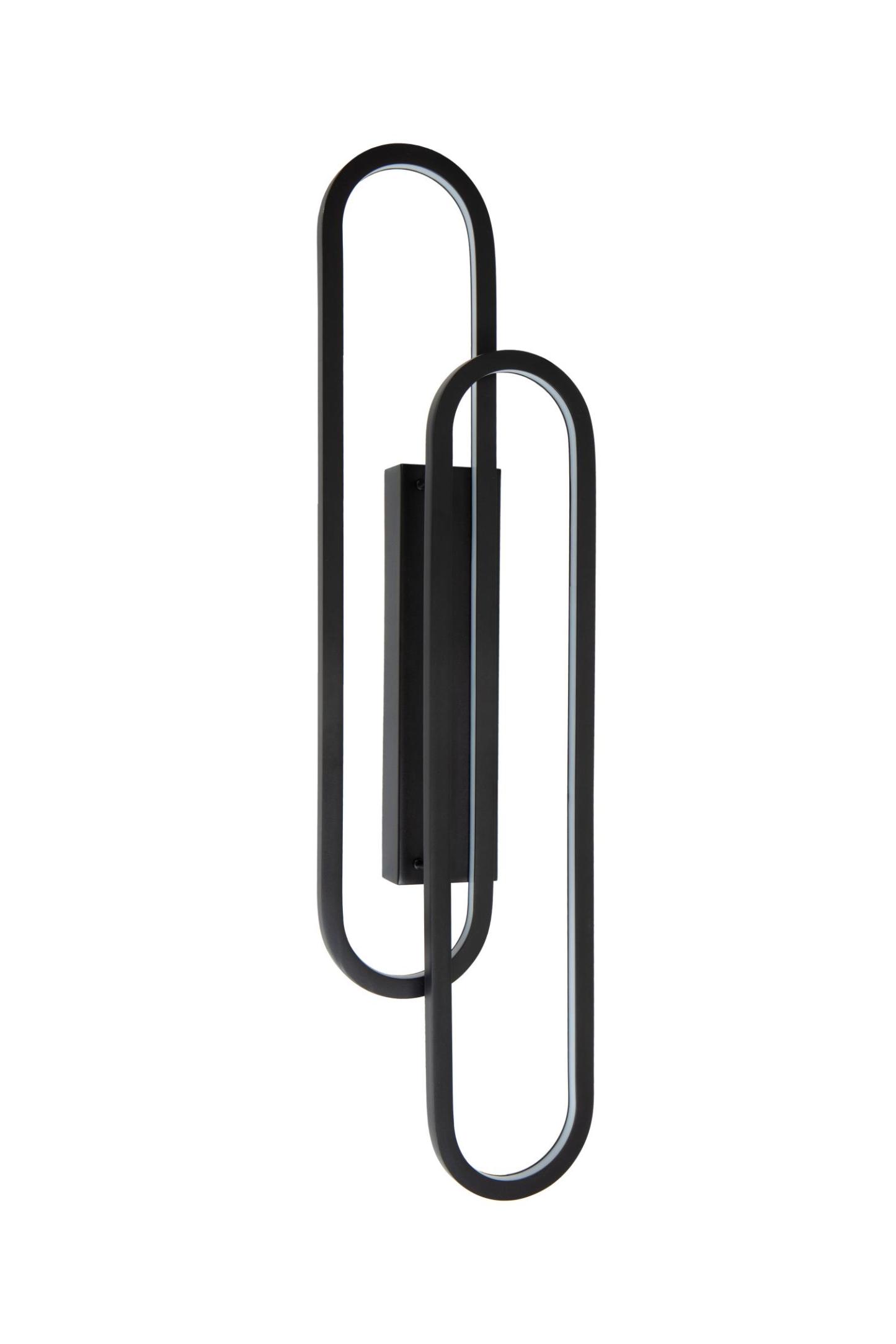 Thelma Wall Lights - Matt Black/Opal