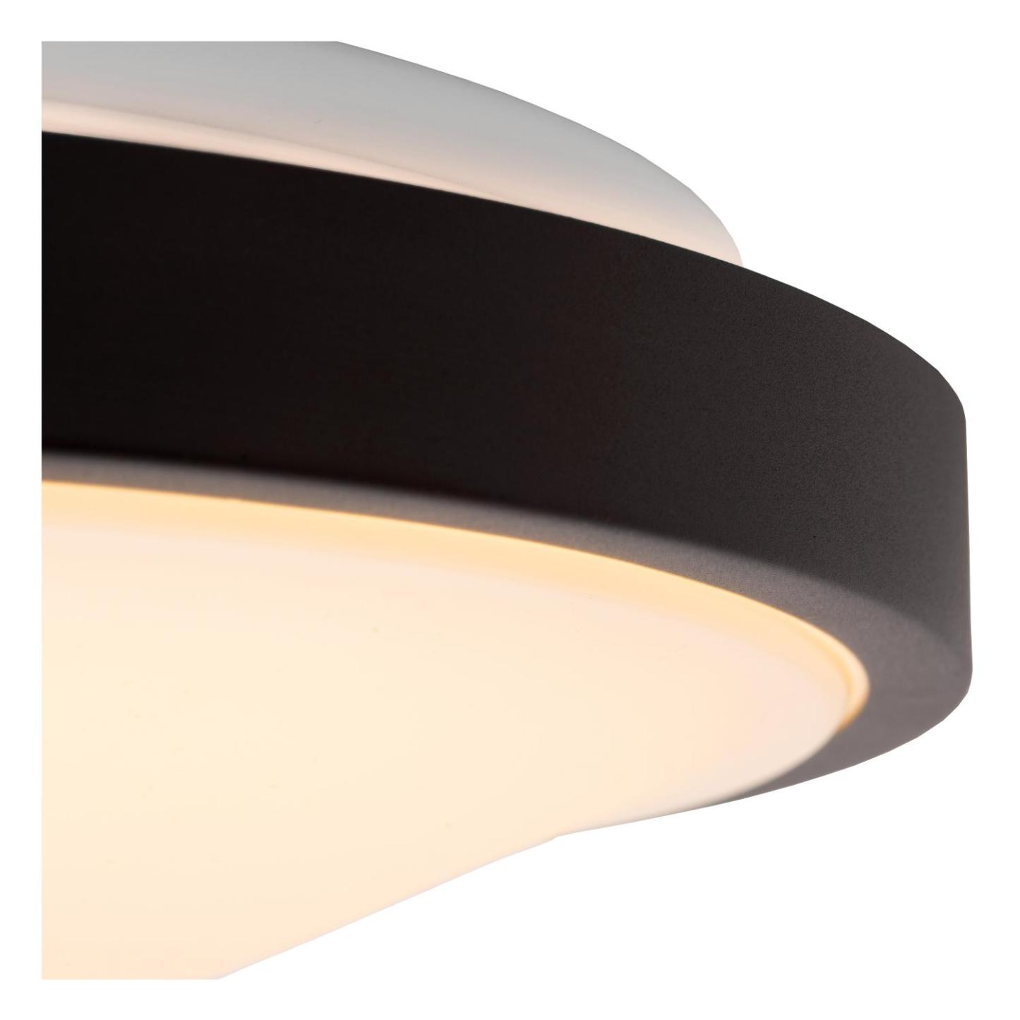 Dasher Ceiling Lights - Matt Black/Opal - 410mm Diameter
