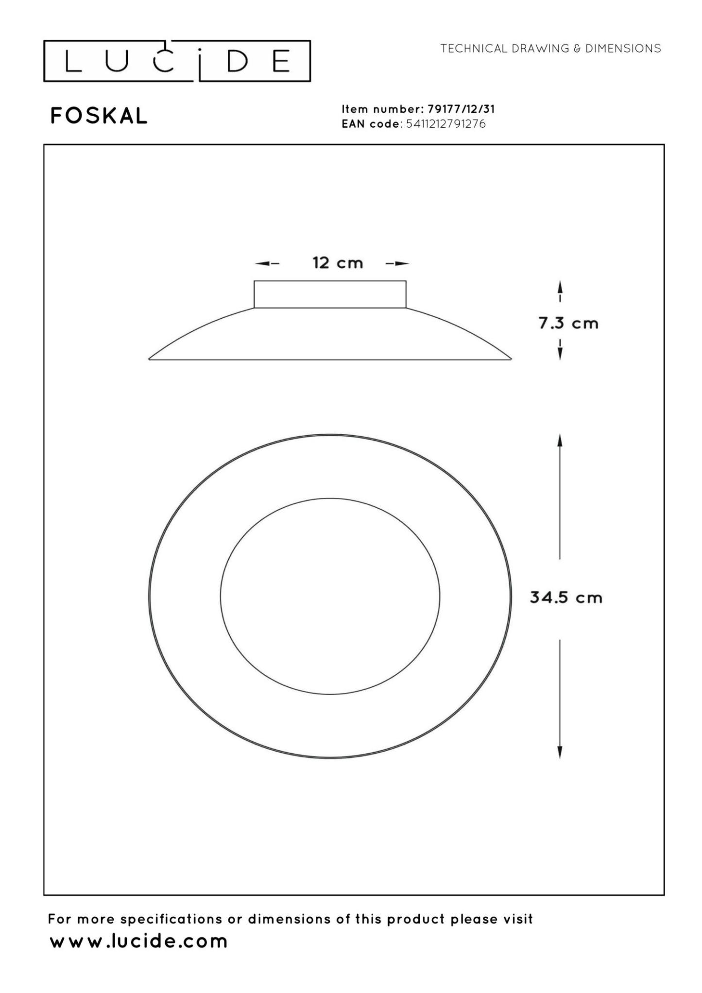 Foskal Ceiling Lights - Patterned Brass