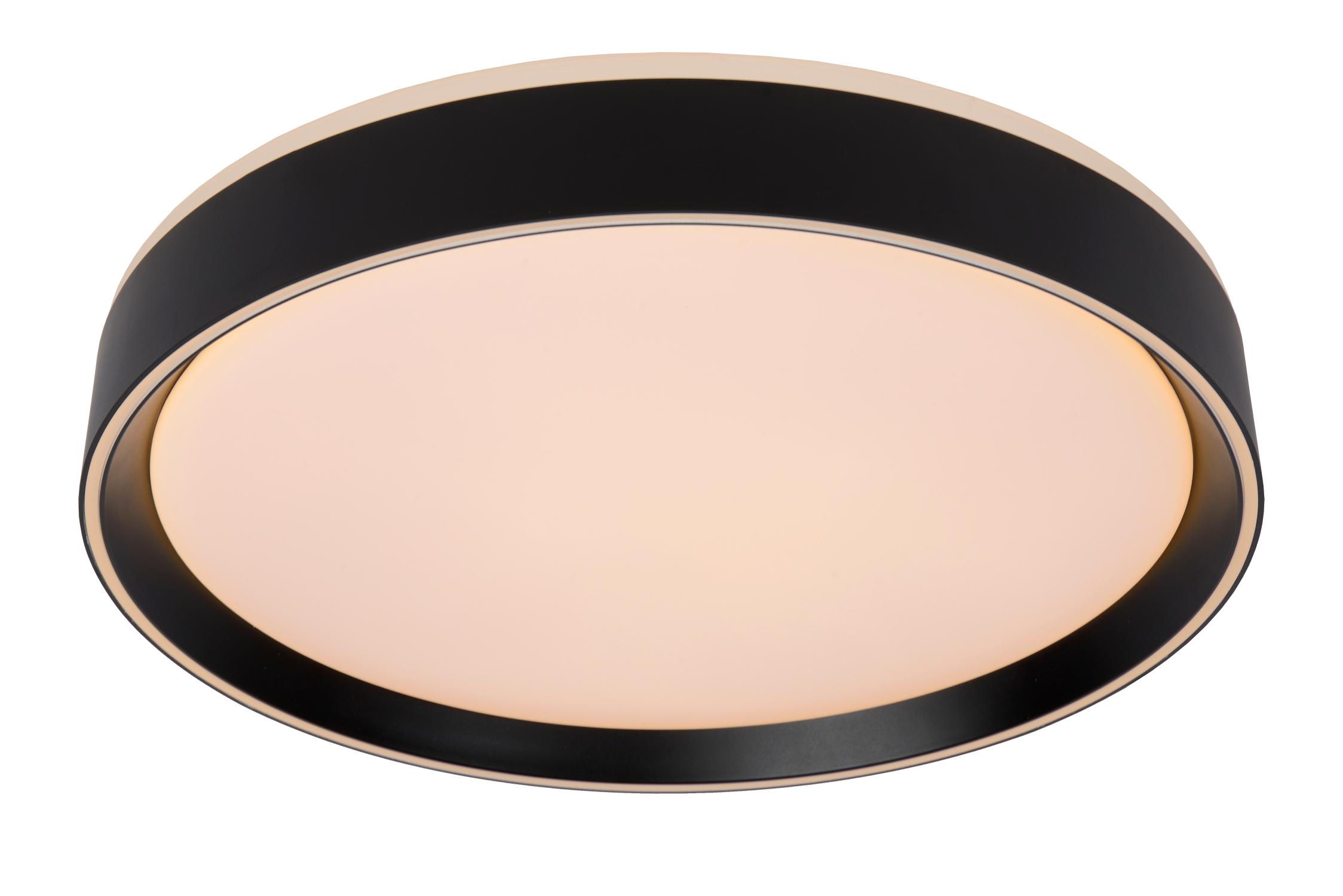 Nuria Ceiling Lights - Matt Black/Opal - 400mm Diameter