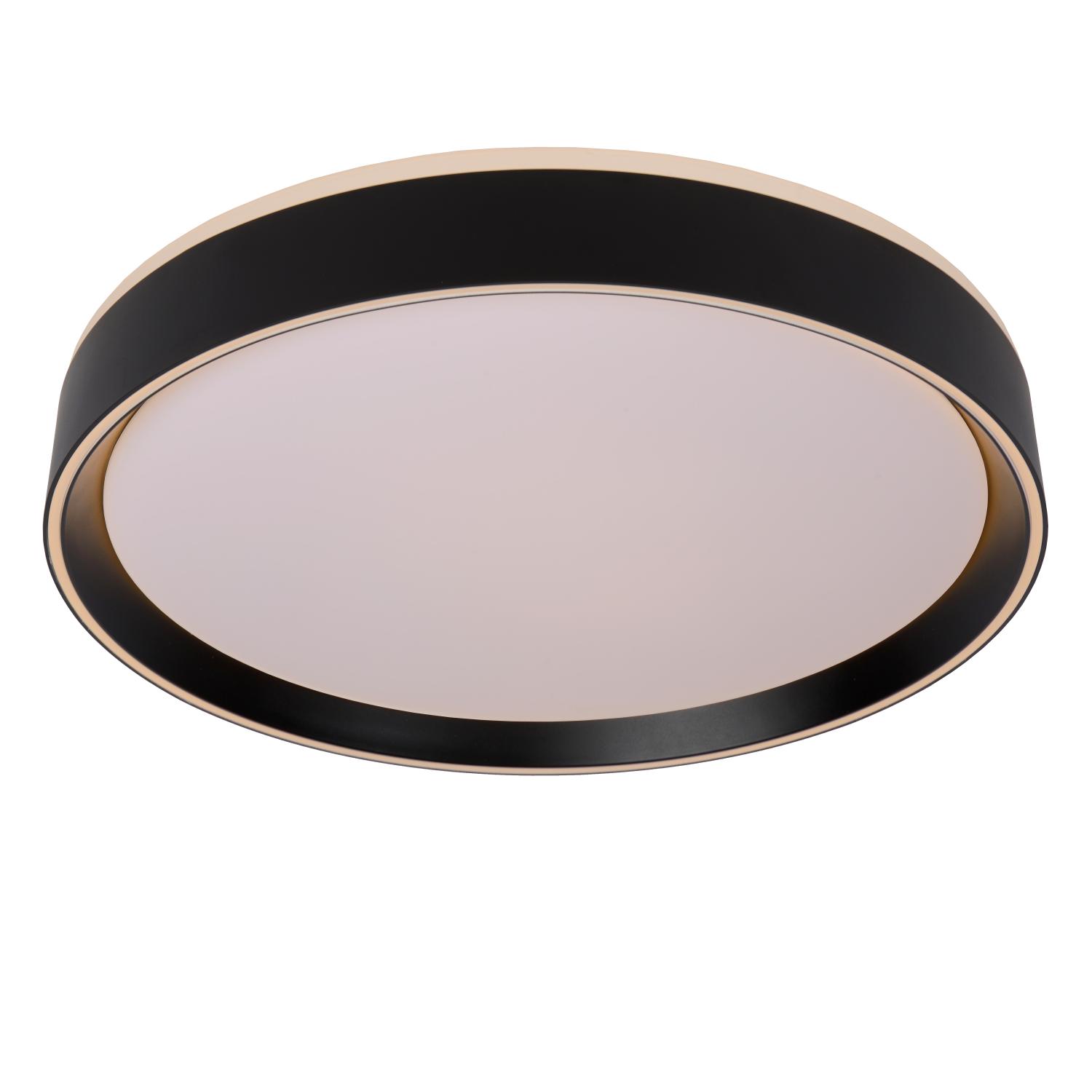 Nuria Ceiling Lights - Matt Black/Opal - 400mm Diameter