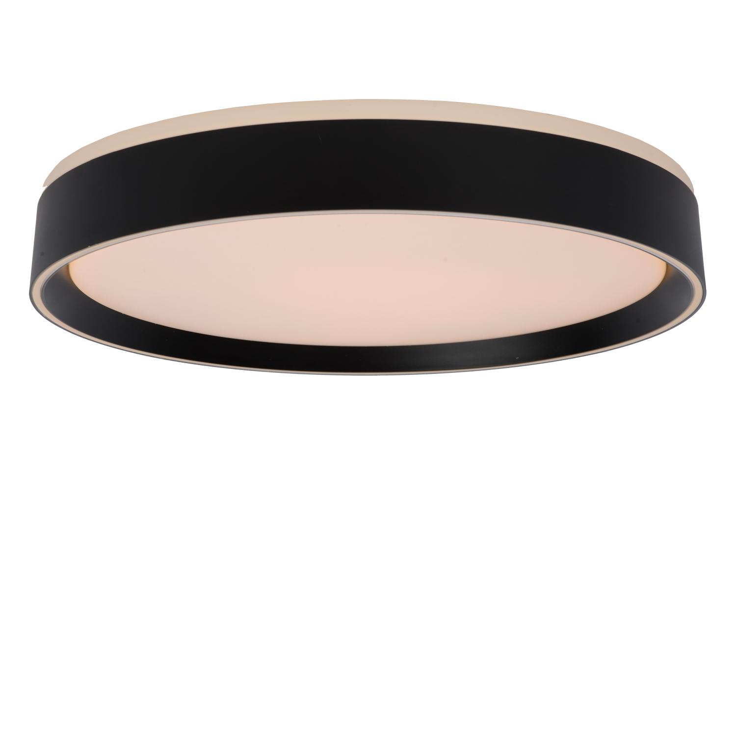 Nuria Ceiling Lights - Matt Black/Opal - 400mm Diameter