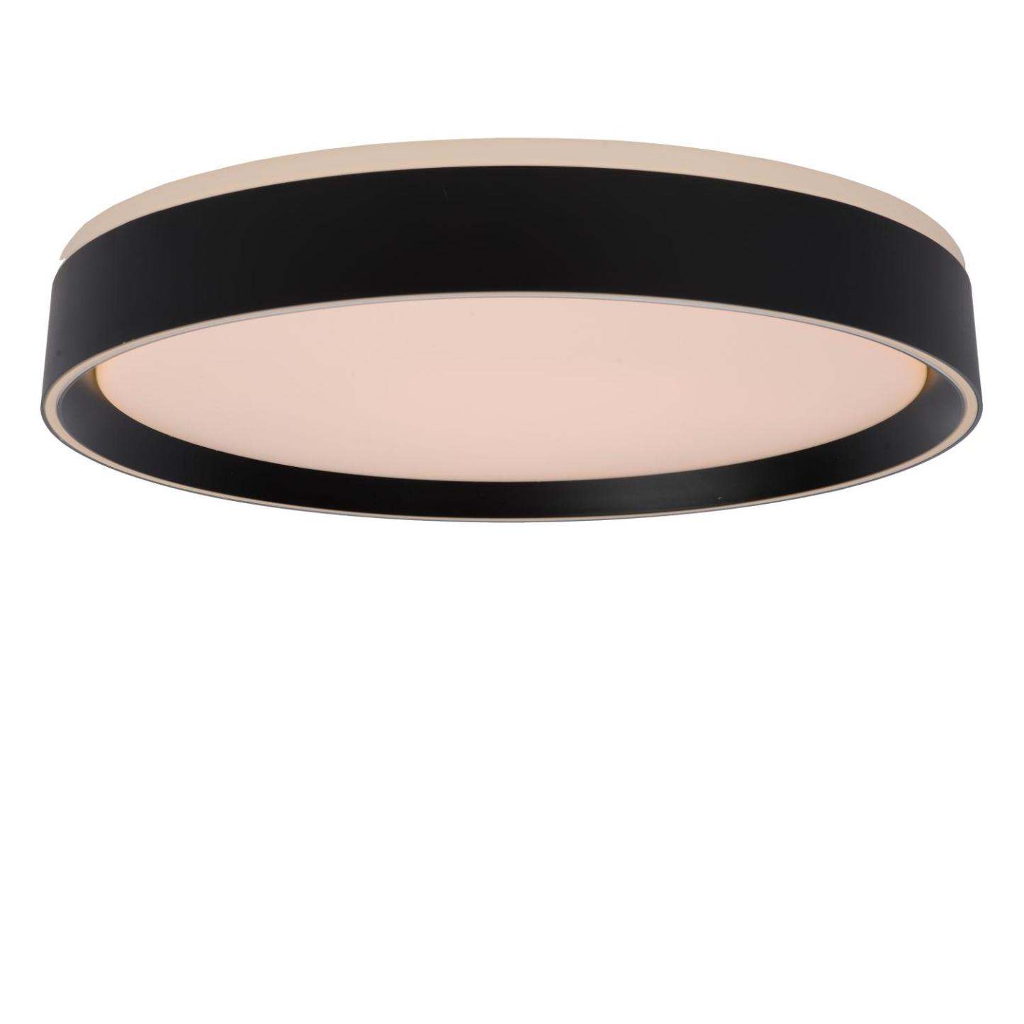 Nuria Ceiling Lights - Matt Black/Opal - 400mm Diameter