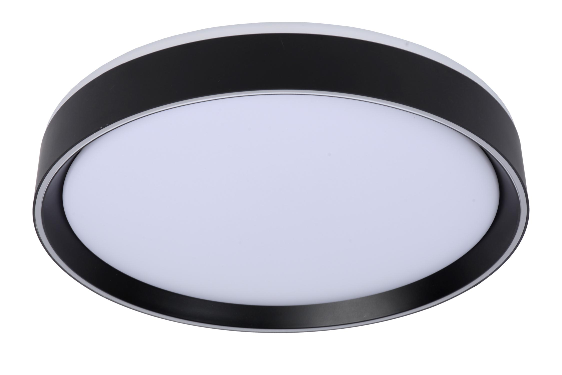 Nuria Ceiling Lights - Matt Black/Opal - 400mm Diameter