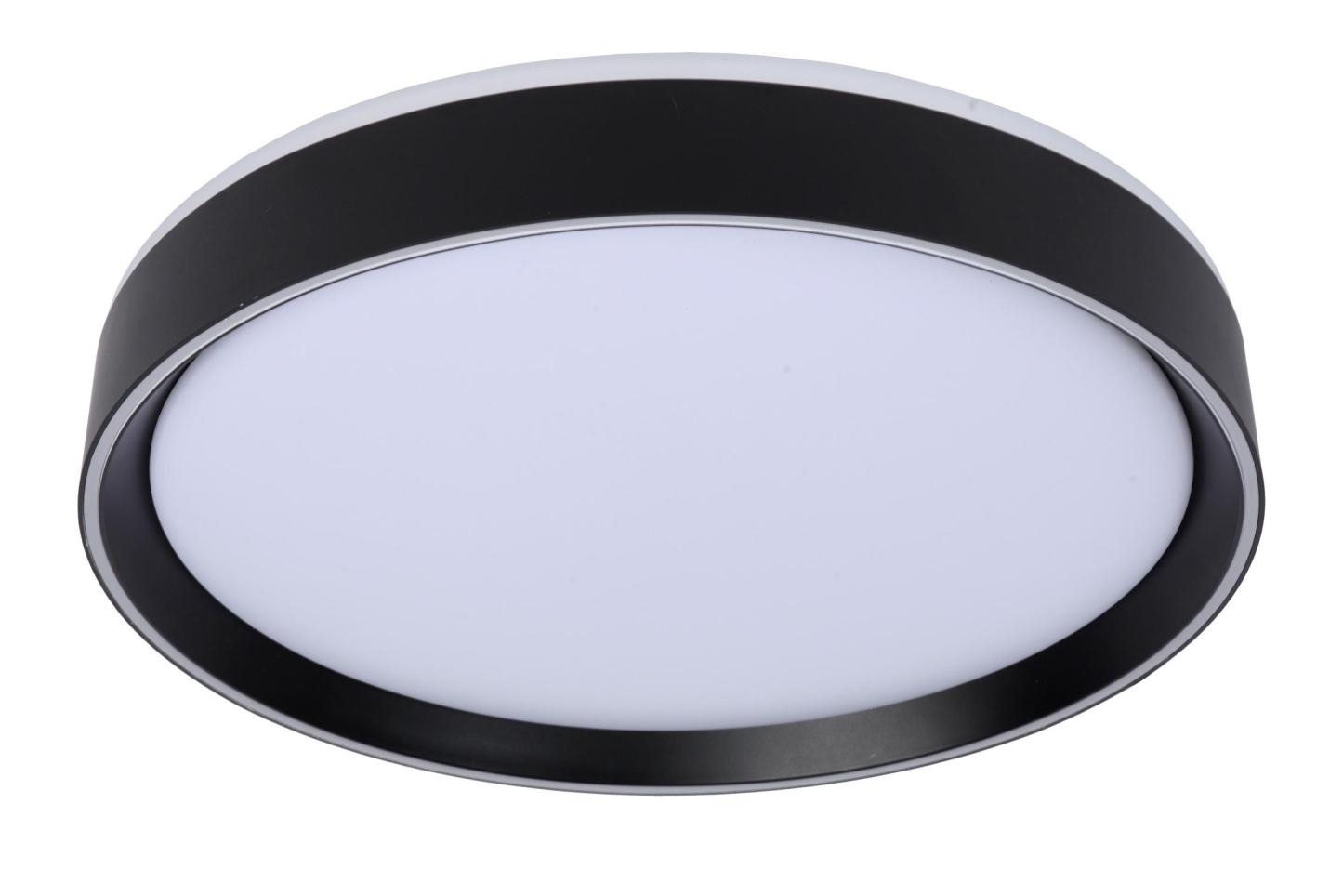 Nuria Ceiling Lights - Matt Black/Opal - 400mm Diameter
