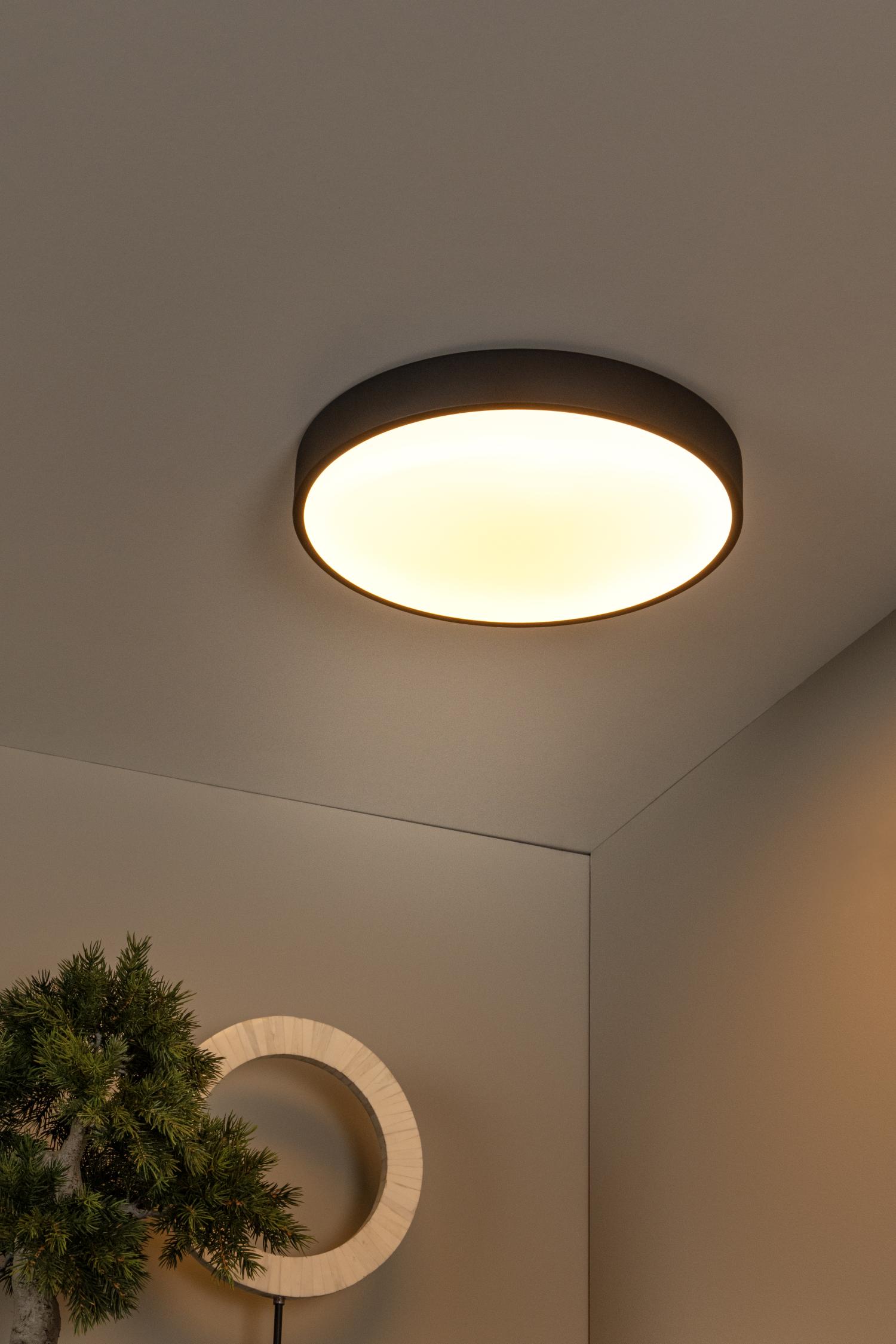 Unar Ceiling Lights - Matt Gold/Opal - 395mm Diameter