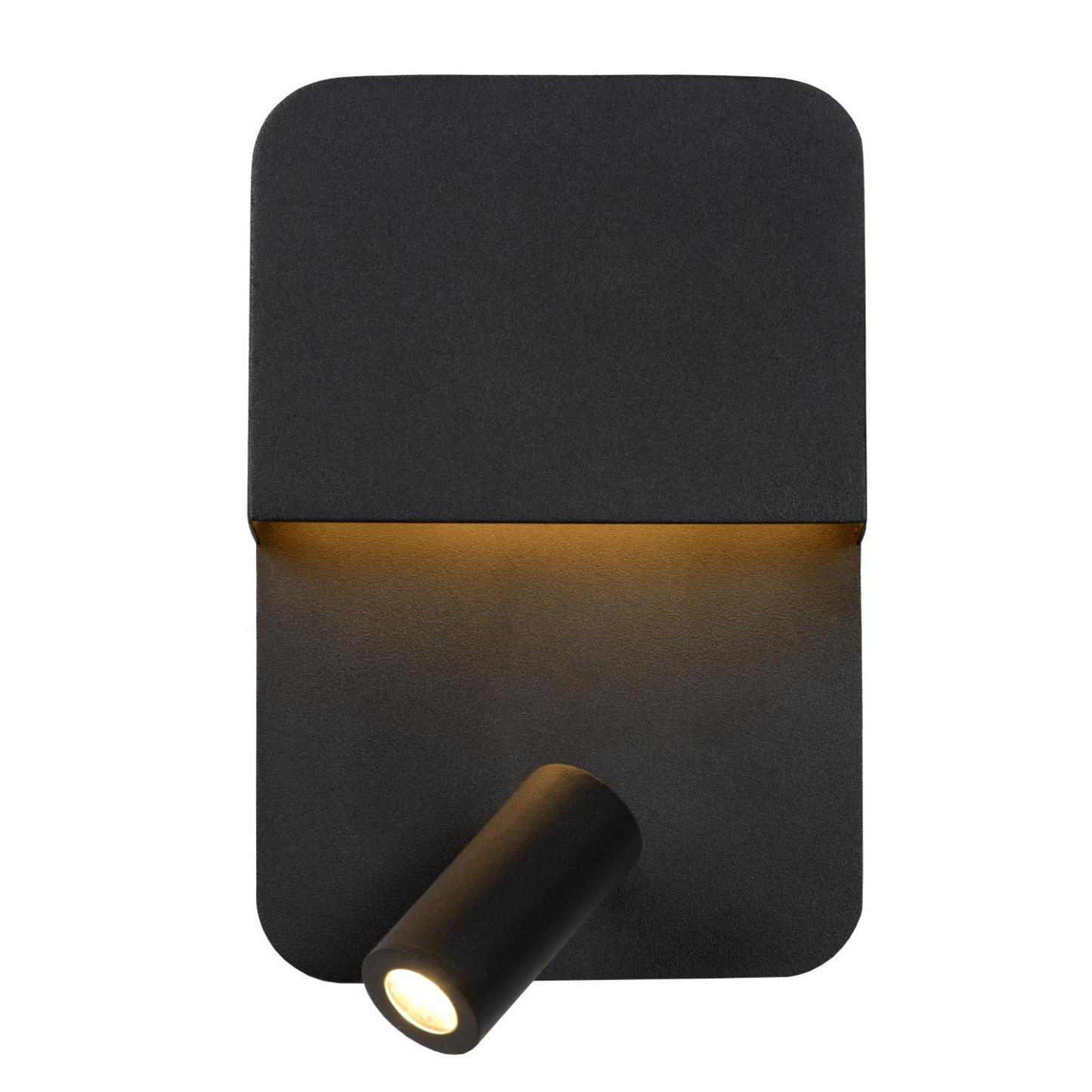Boxer Wall Lights - Matt Black/Clear Glass