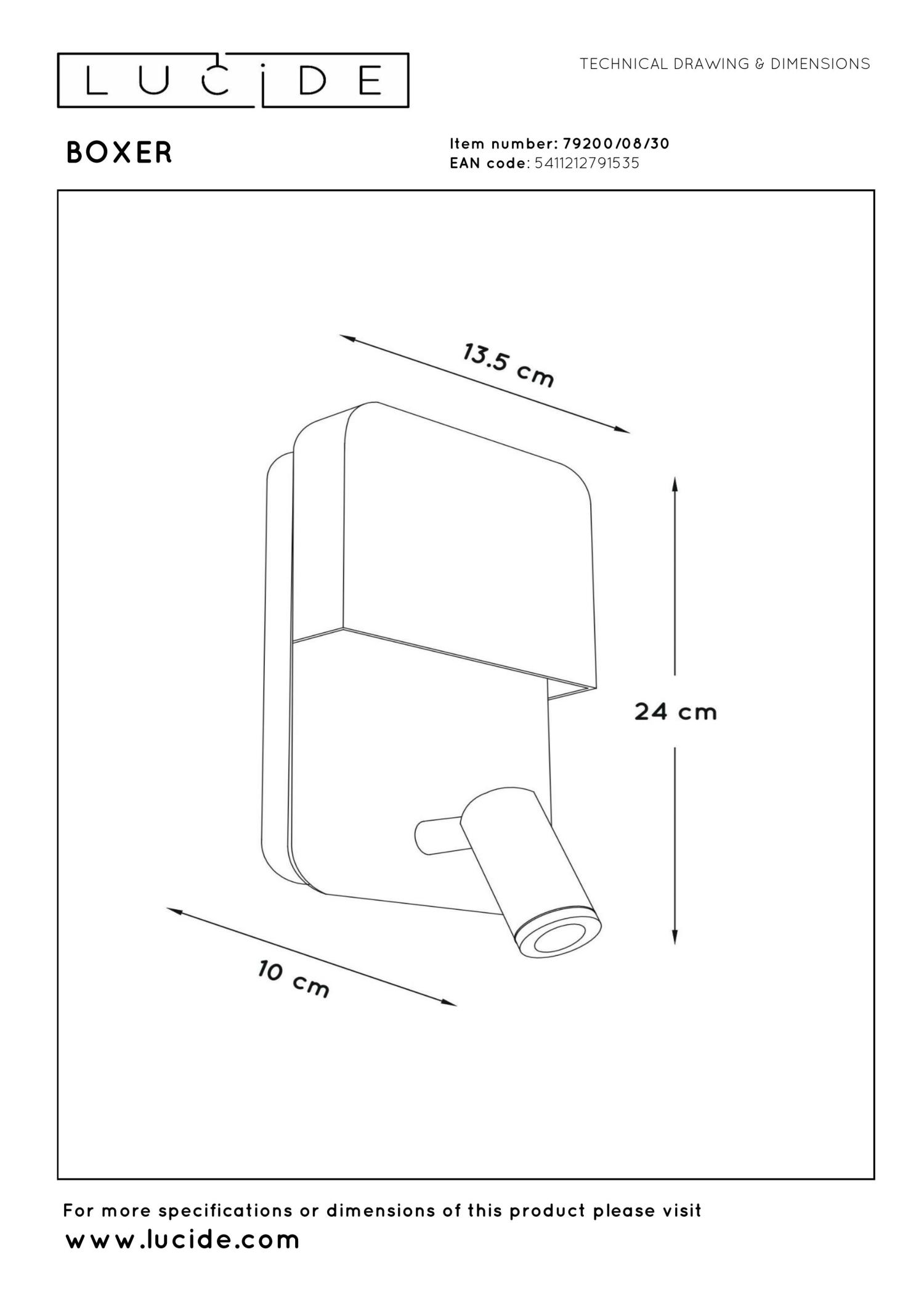 Boxer Wall Lights - Matt Black/Clear Glass