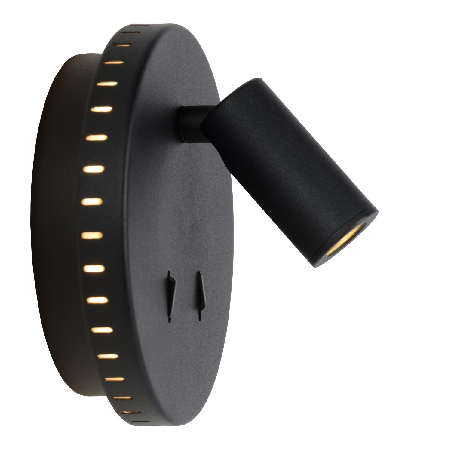 Bentjer Wall Lights - Matt Black/Clear Glass