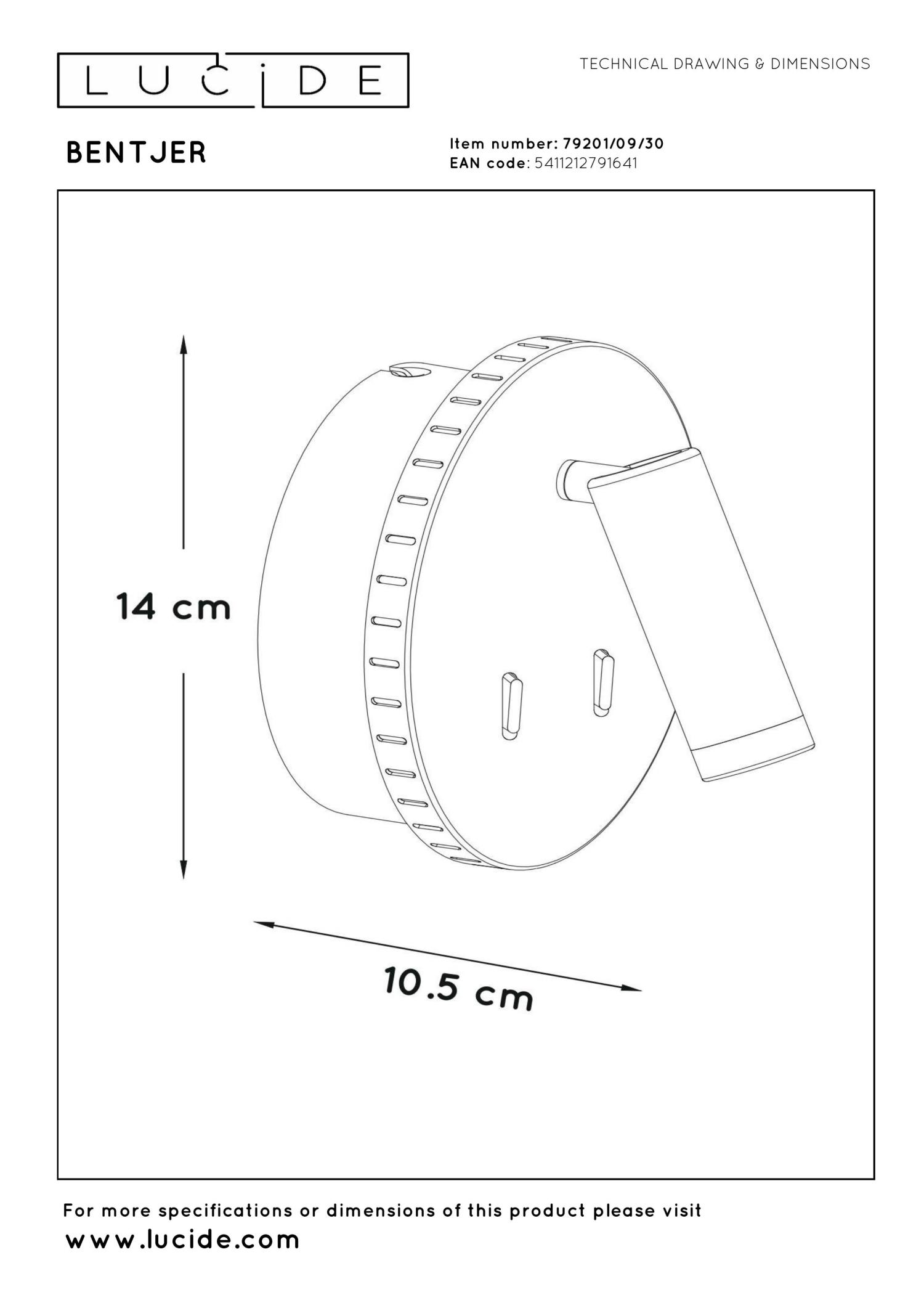 Bentjer Wall Lights - Matt Black/Clear Glass