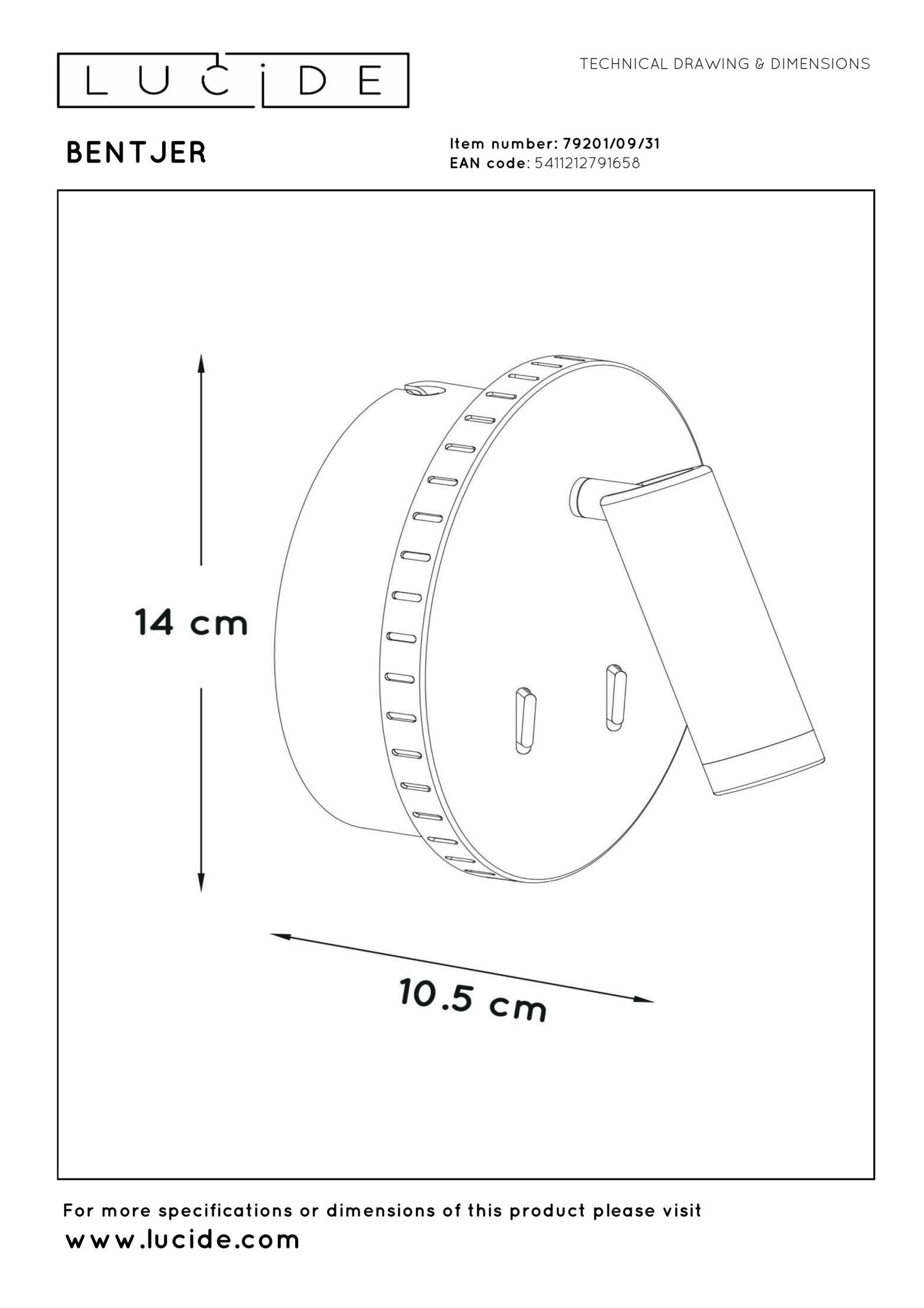 Bentjer Wall Lights - Matt Black/Clear Glass