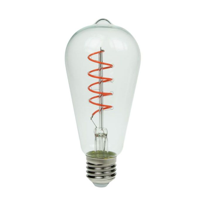 Squirrel Cage Filament Lamp- E27, E27, Dimmable, 7W, 1800K
