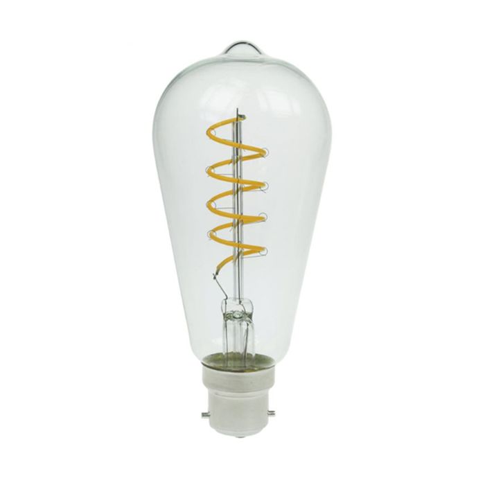 Squirrel Cage Filament Lamp, B22, Dimmable, 7W, 1800K