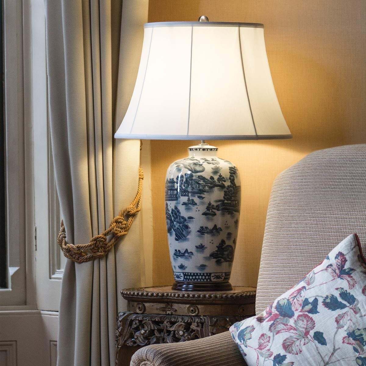 Blue Traditional Table Lamp