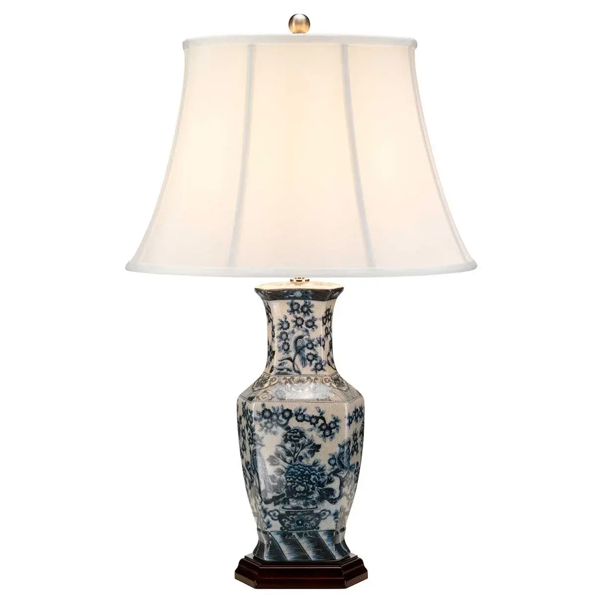 Blue Hex Table Lamp