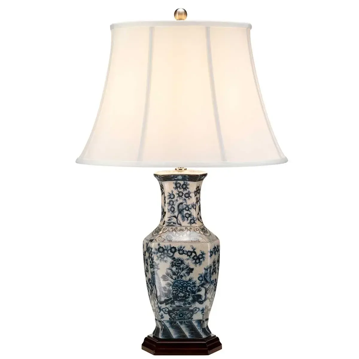Blue Hex Table Lamp