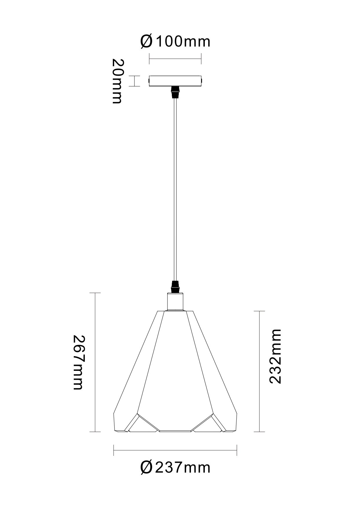 Tessera Pentagon Pendant