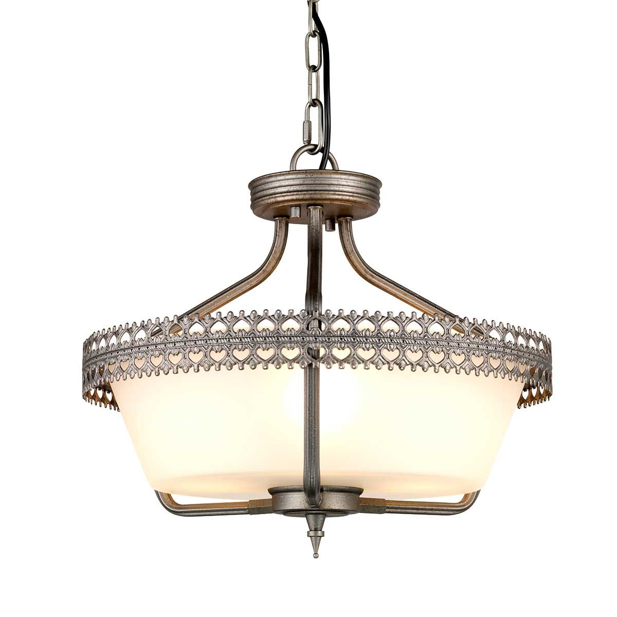 Crown Flush Ceiling Light