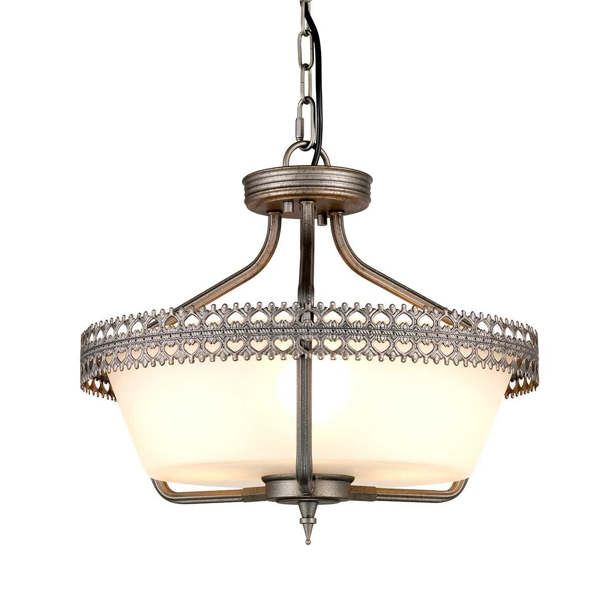 Crown Flush Ceiling Light