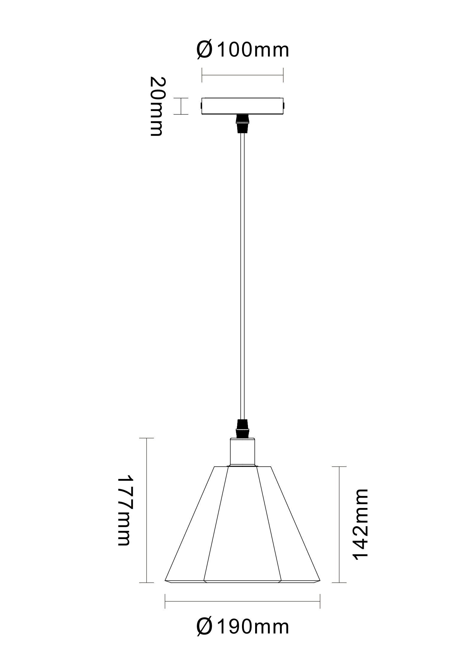 Tessera Hexagon Pendant